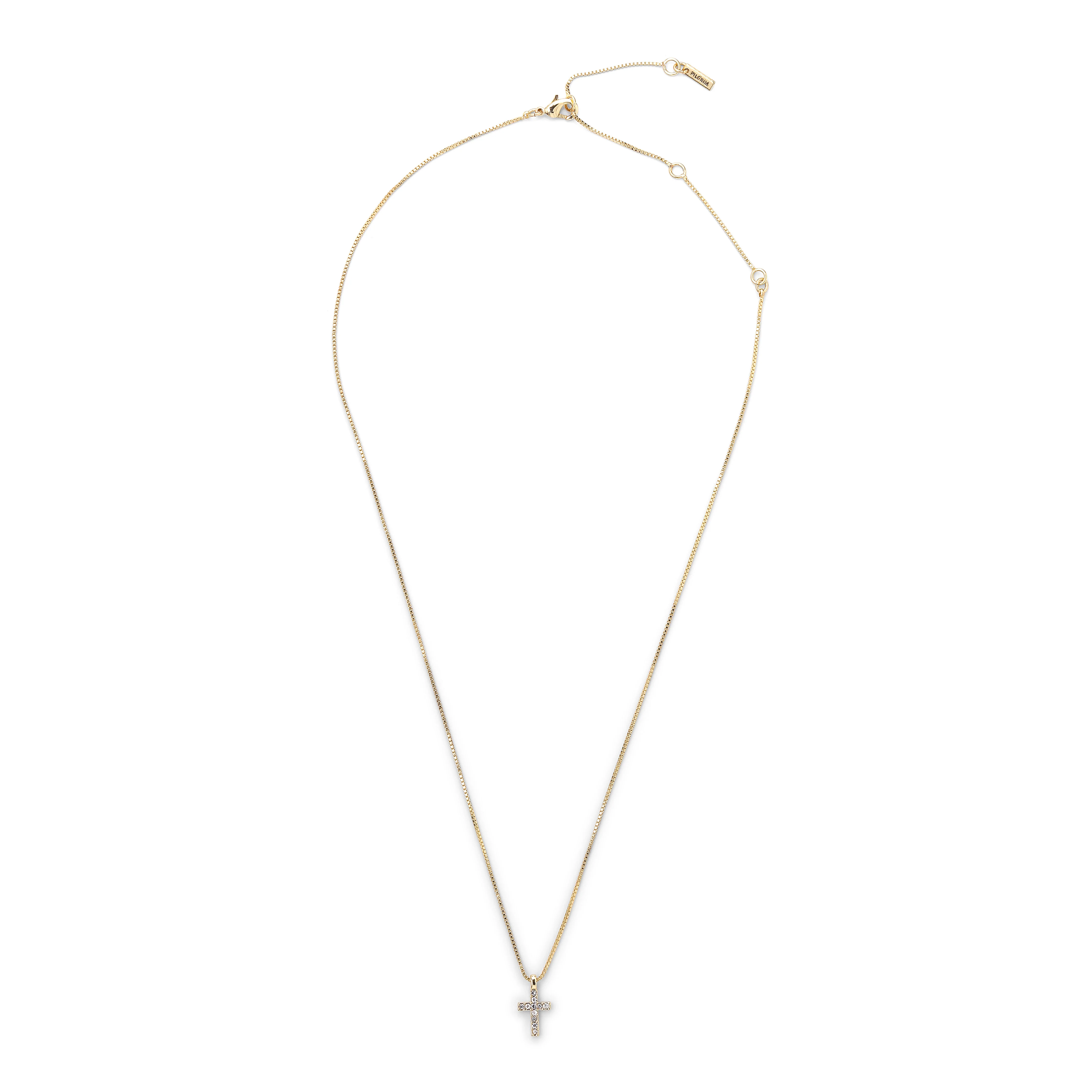 CLARA crystal cross necklace gold-plated - Image 6
