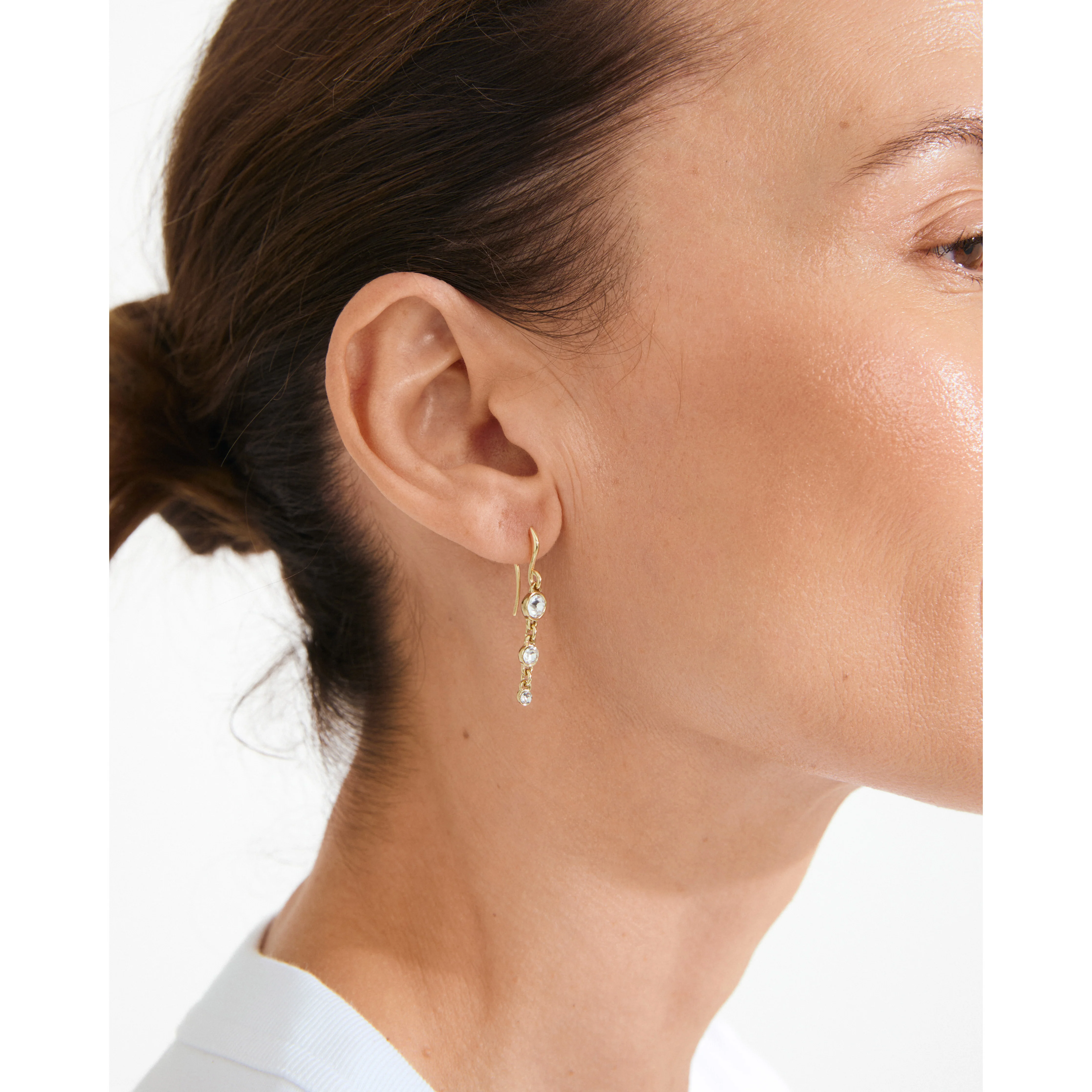 LUCIA crystal earrings gold-plated - Image 4