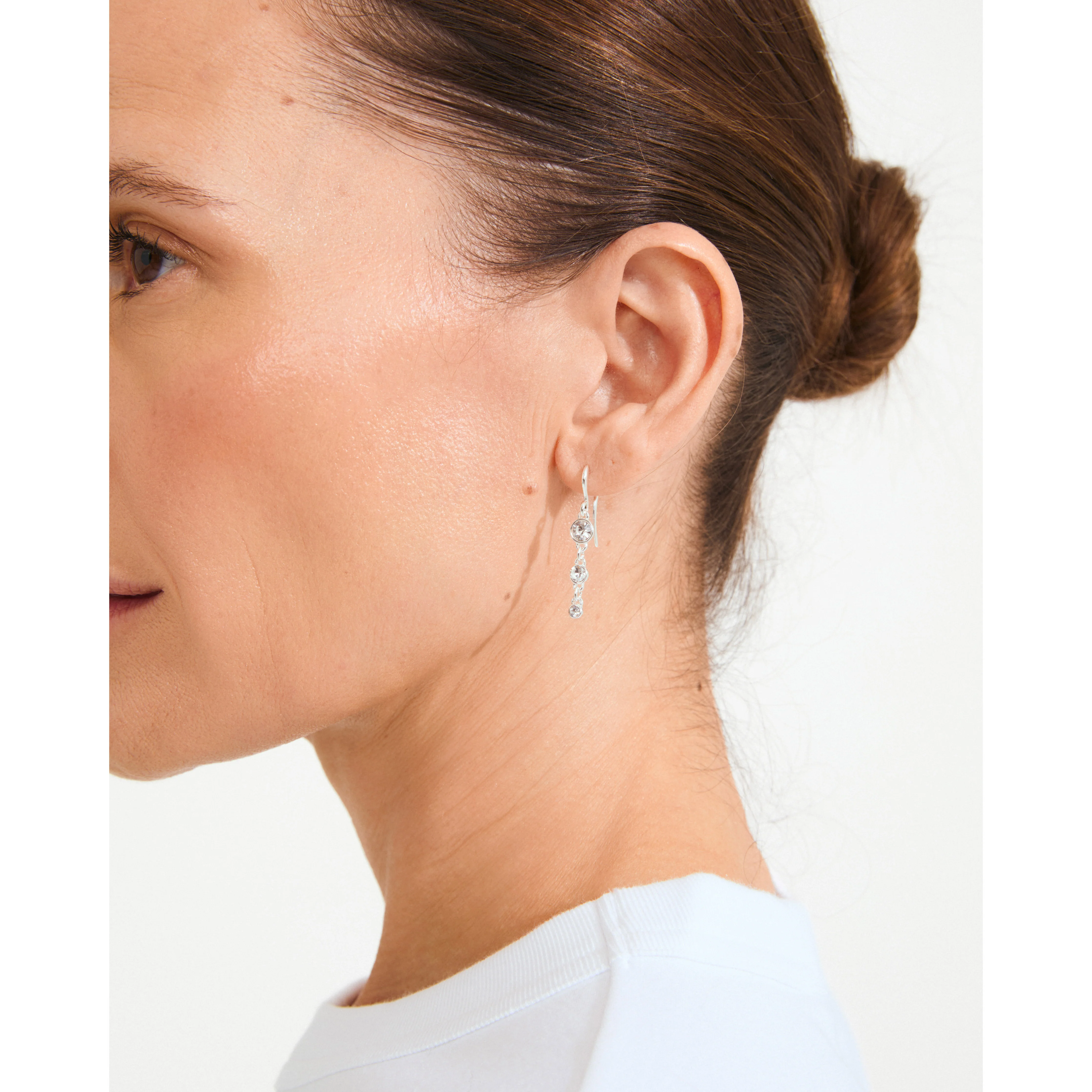 LUCIA crystal earrings silver-plated - Image 4