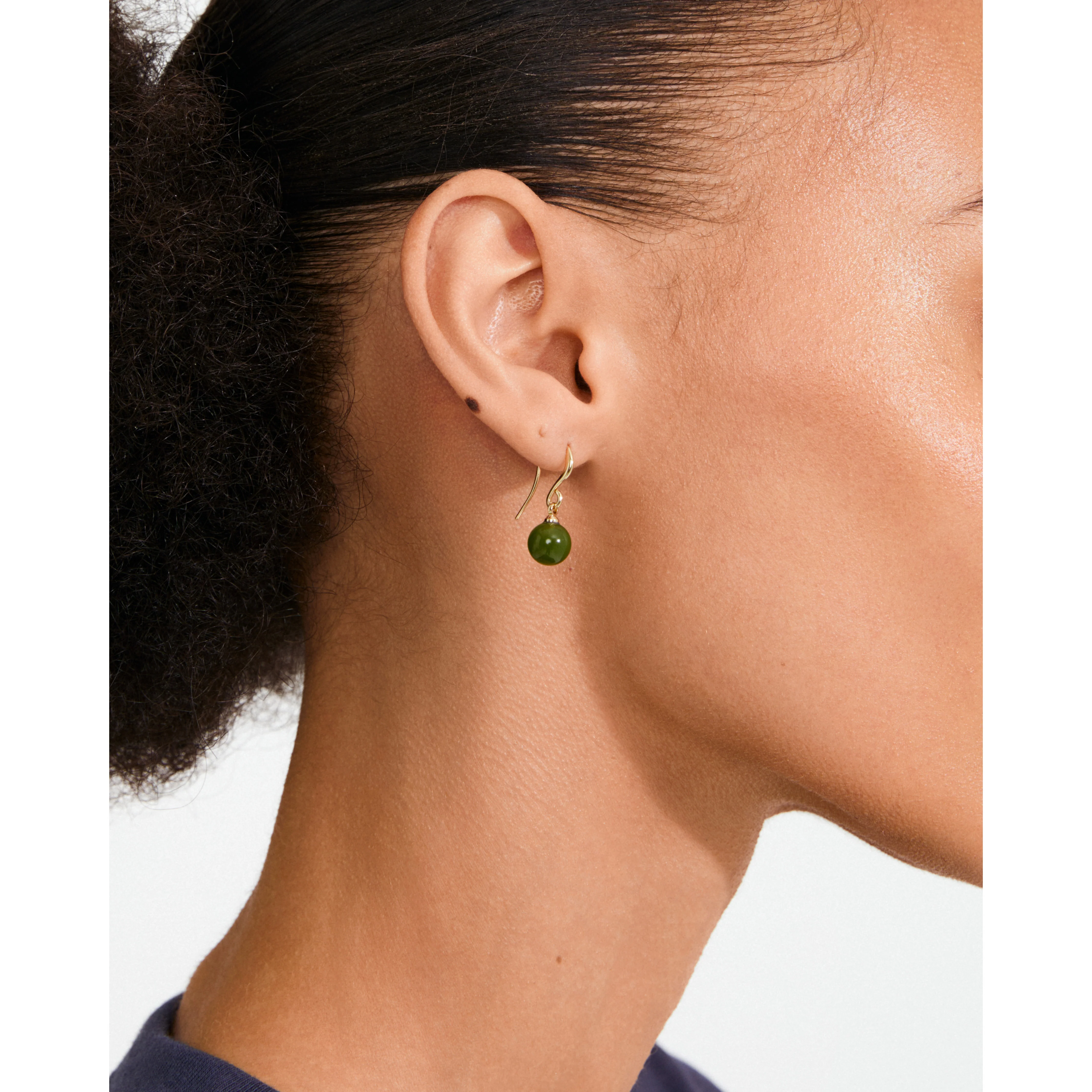 GOLDIE green earrings gold-plated - Image 3