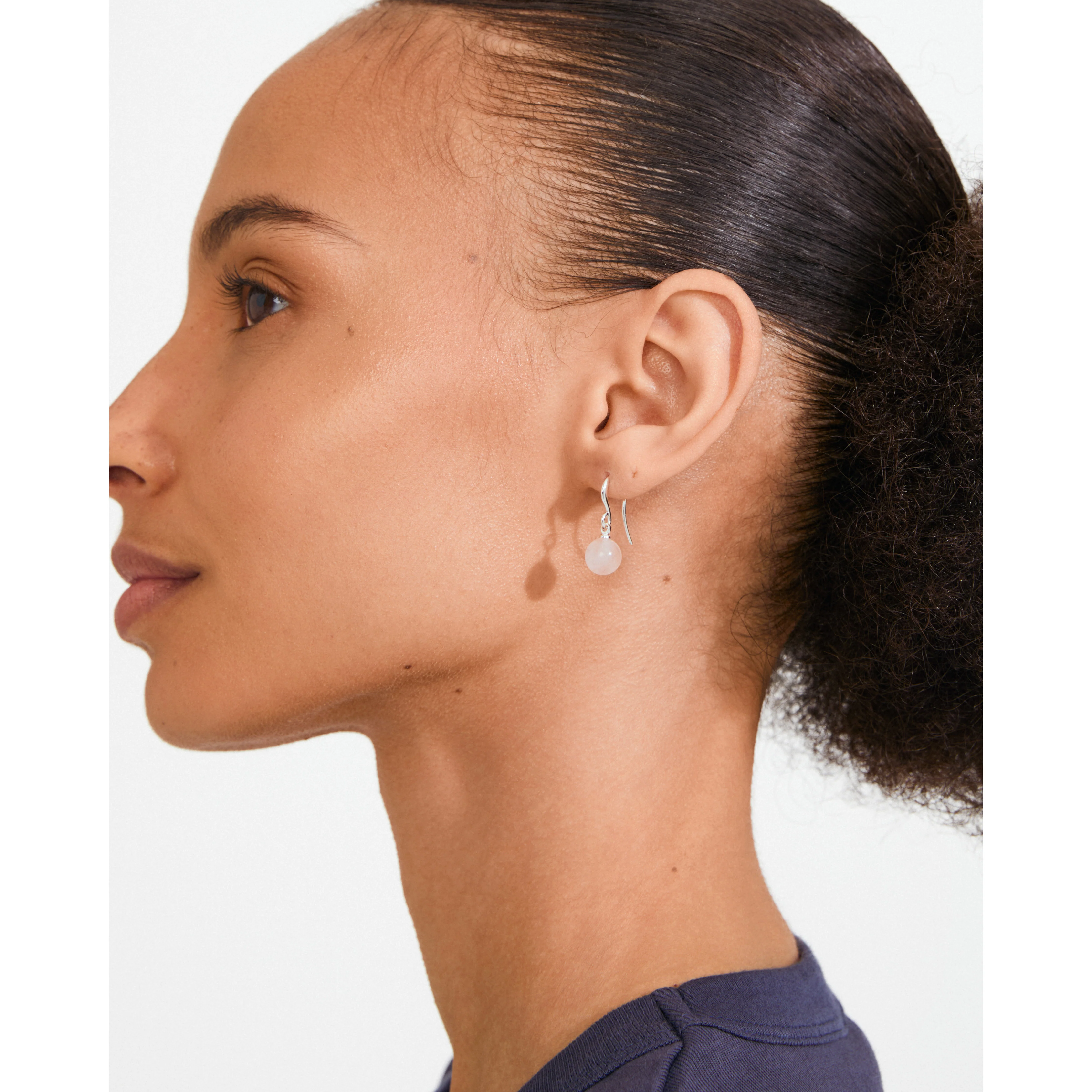 GOLDIE rose earrings silver-plated - Image 2