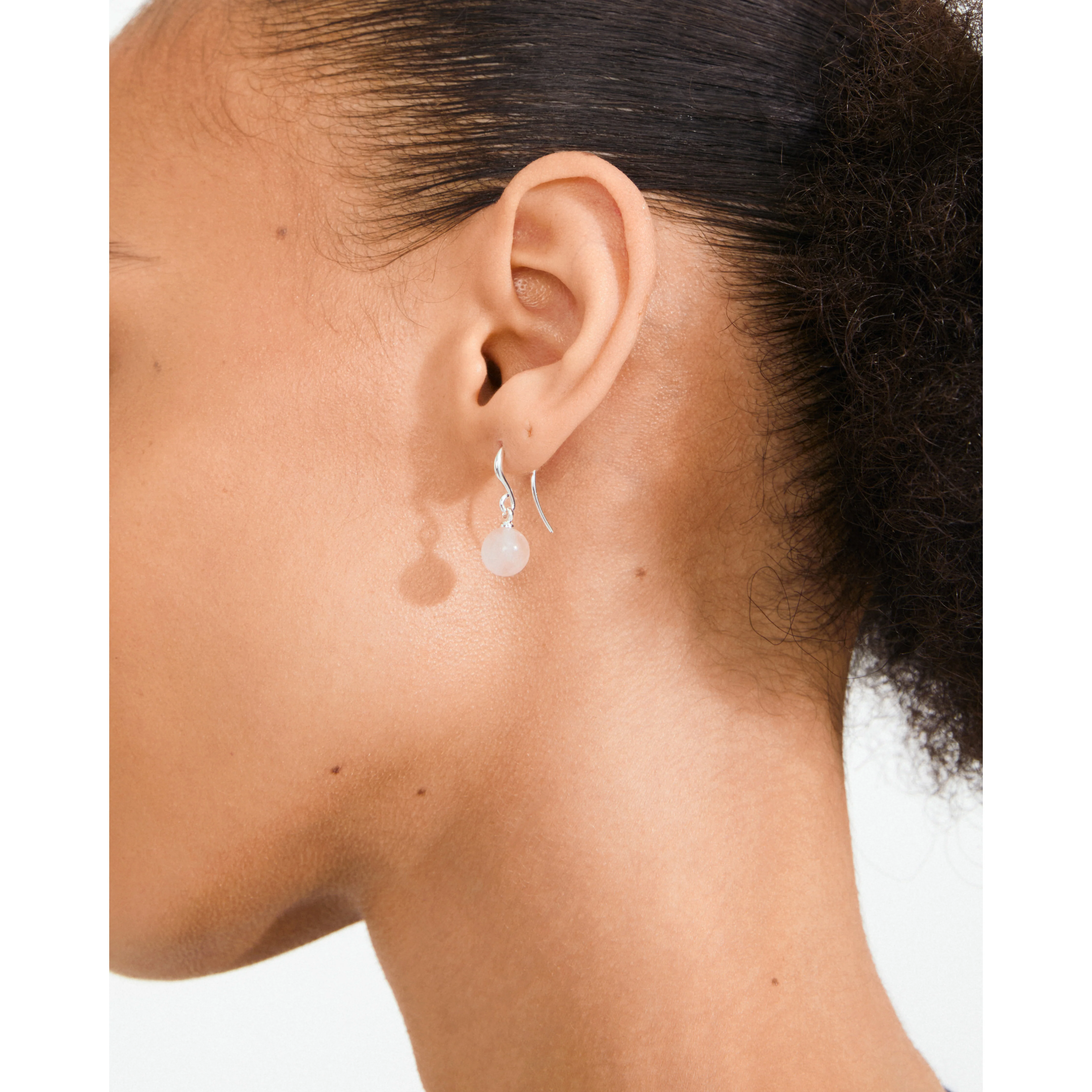 GOLDIE rose earrings silver-plated - Image 3