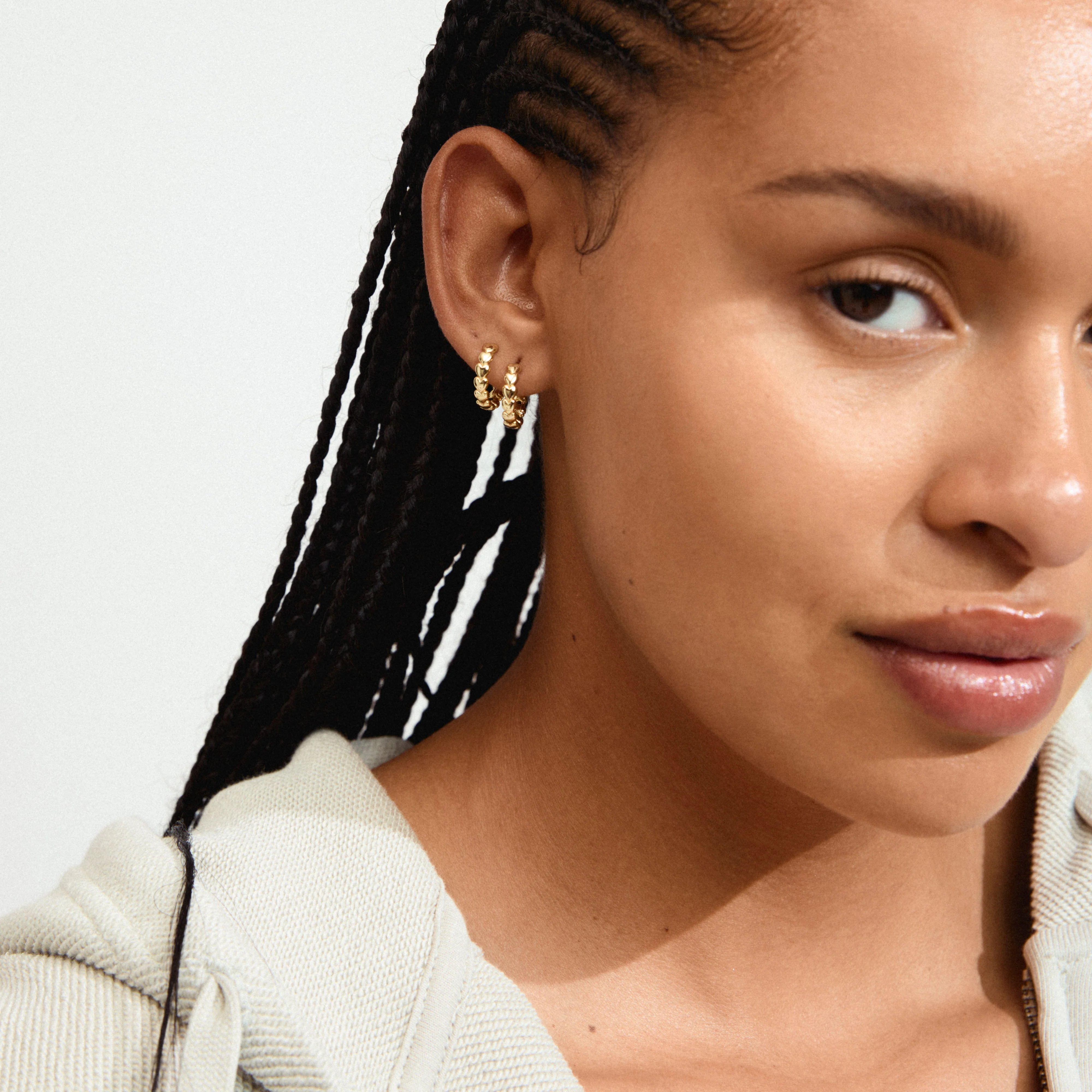 MAEVE hoop earrings gold-plated - Image 2