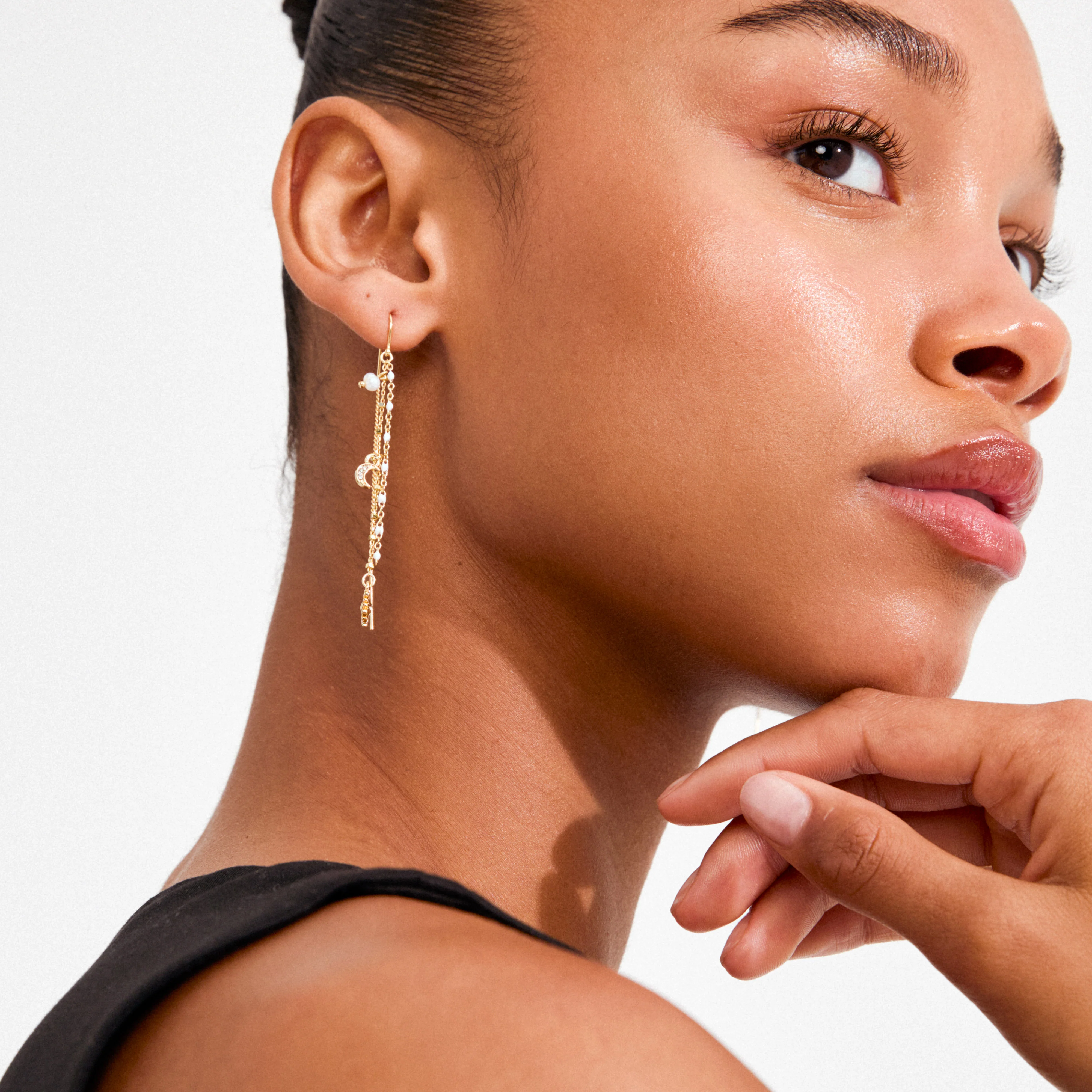 MYLAN chain earrings gold-plated - Image 3