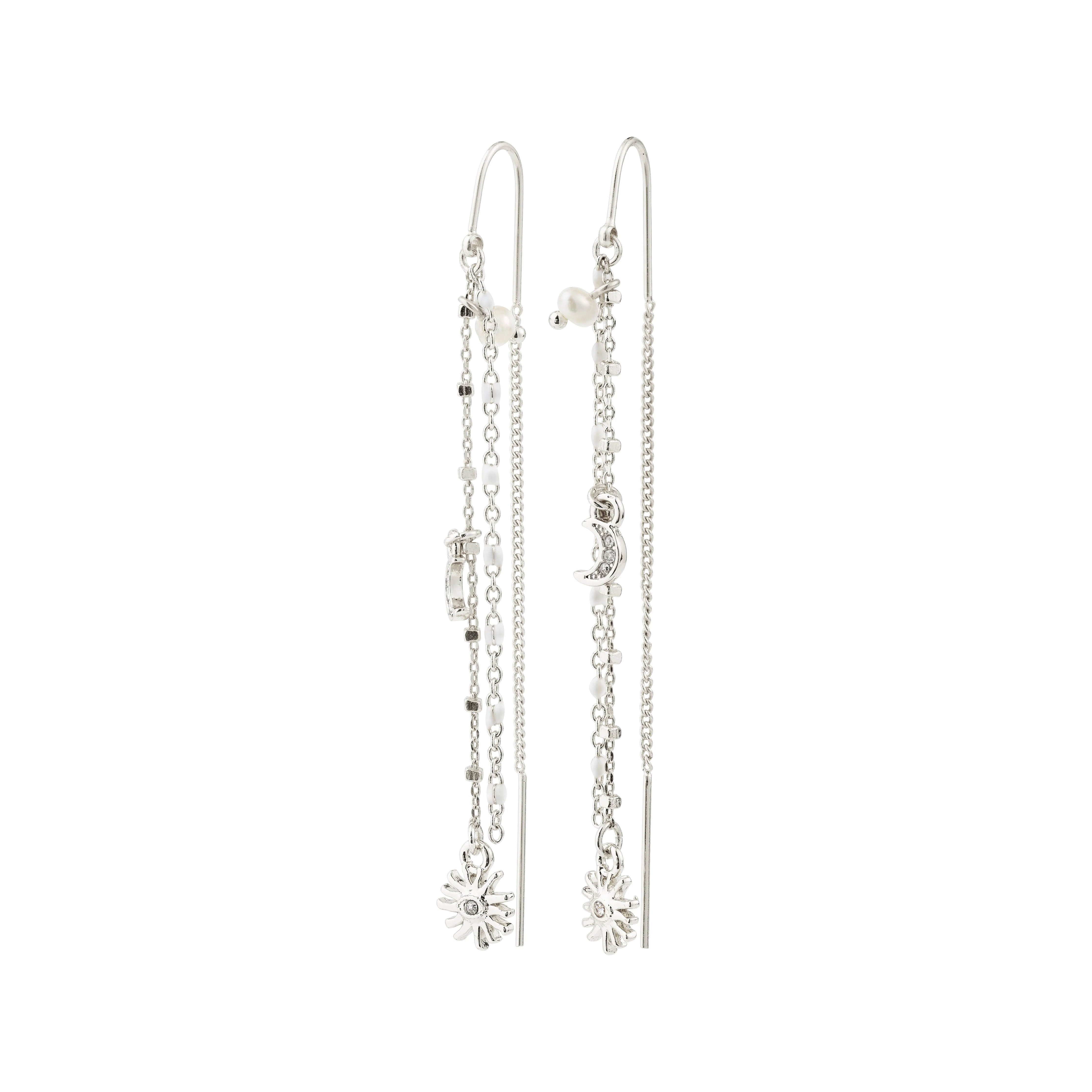 MYLAN chain earrings silver-plated
