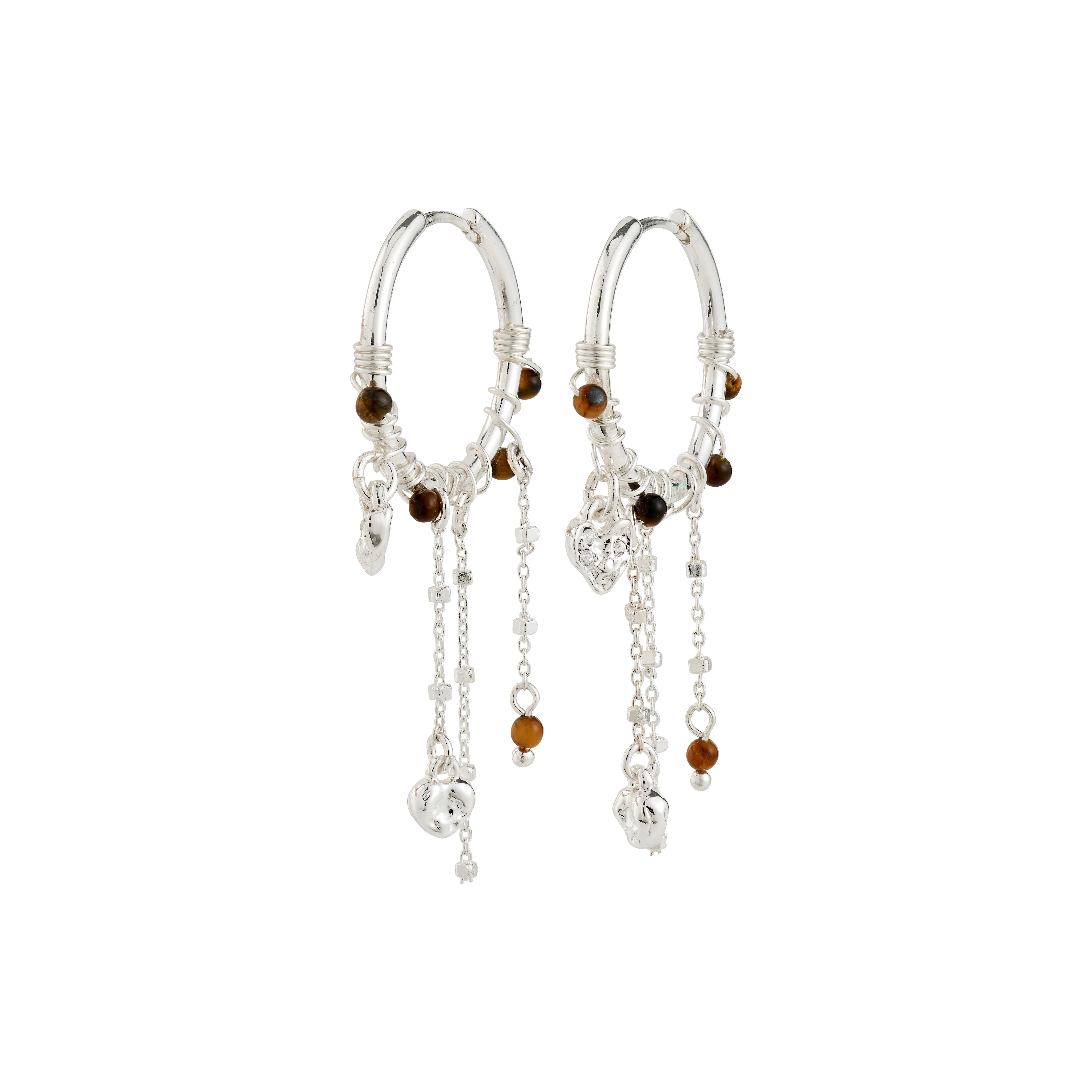 MYLAN earrings silver-plated