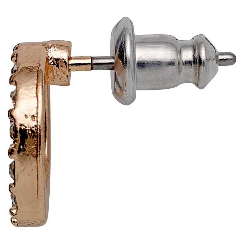 VICTORIA crystal halo earrings rose gold-plated - Image 4