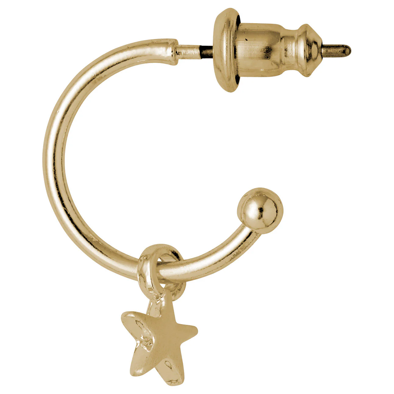 AVA star hoop earrings gold-plated - Image 4
