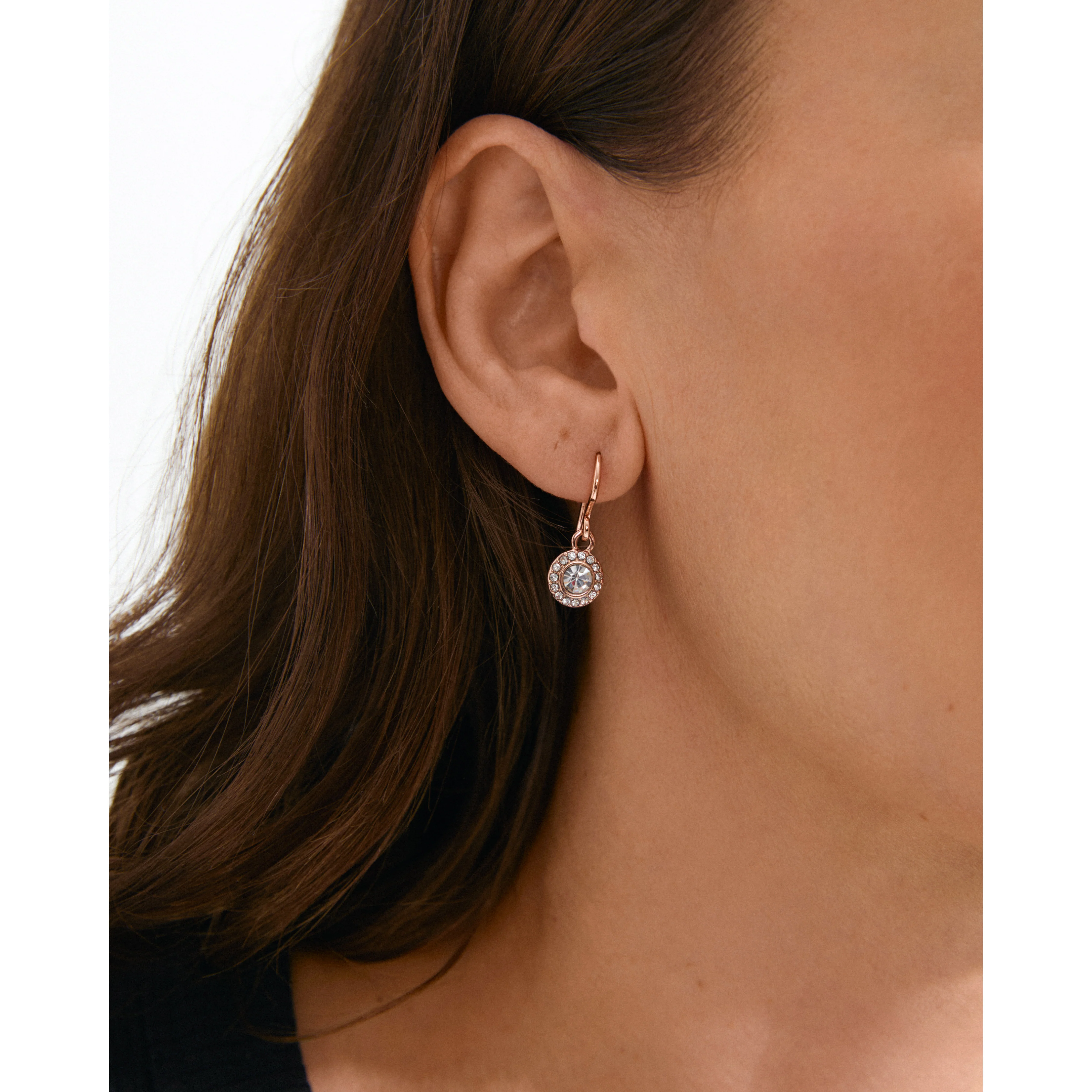 CLEMENTINE crystal earrings rosegold-plated - Image 4