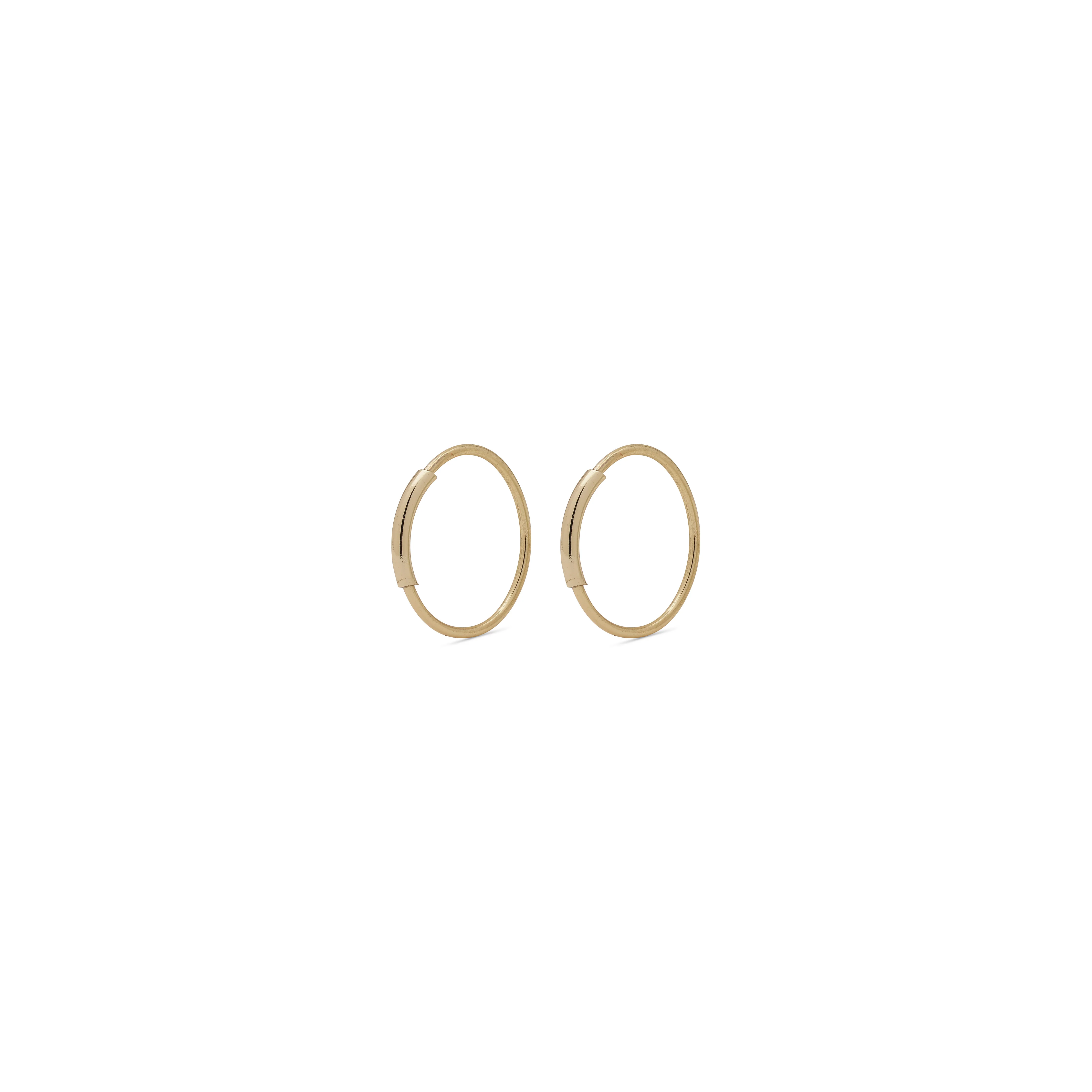 RAQUEL x-small hoop earrings gold-plated
