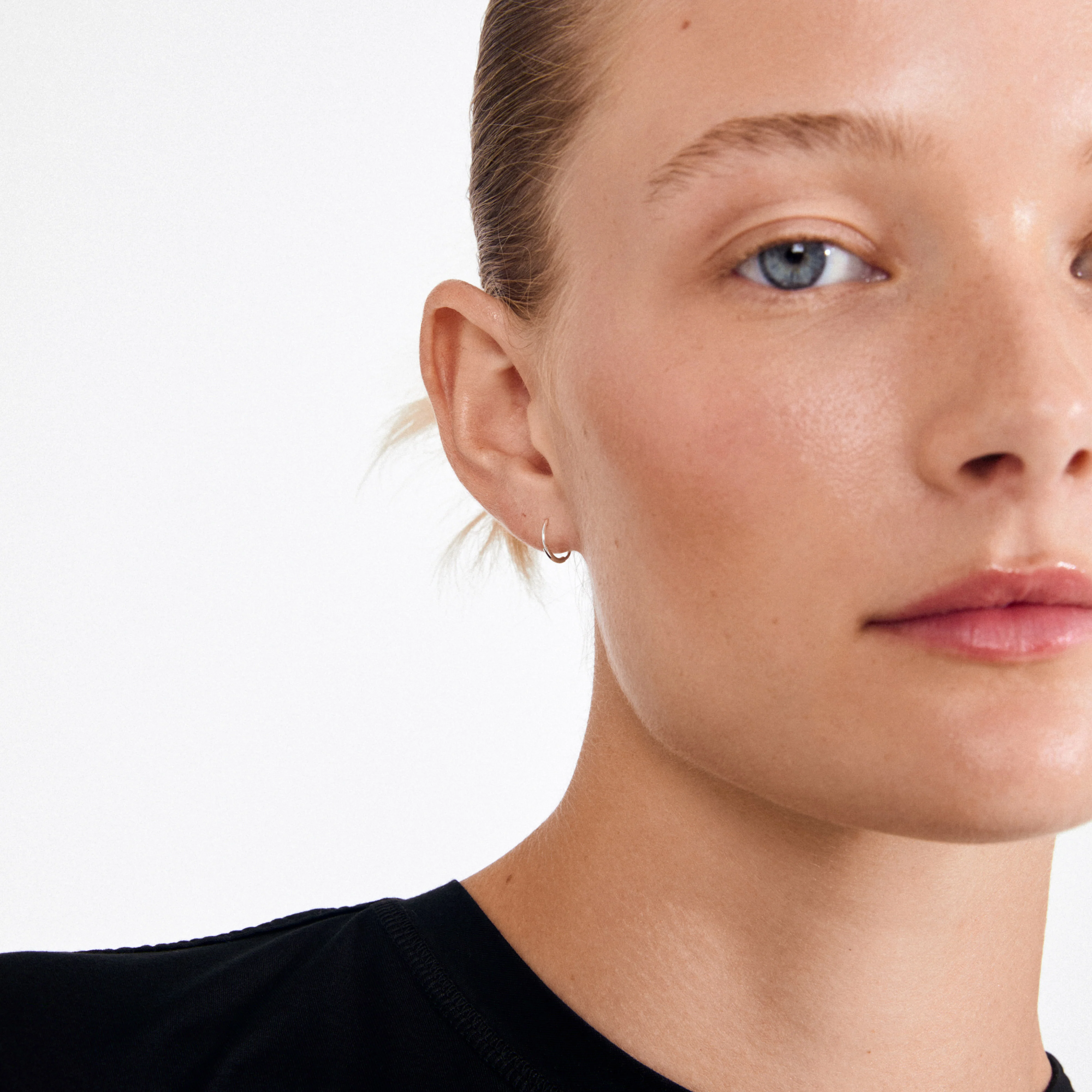 RAQUEL mini hoop earrings silver-plated - Image 2