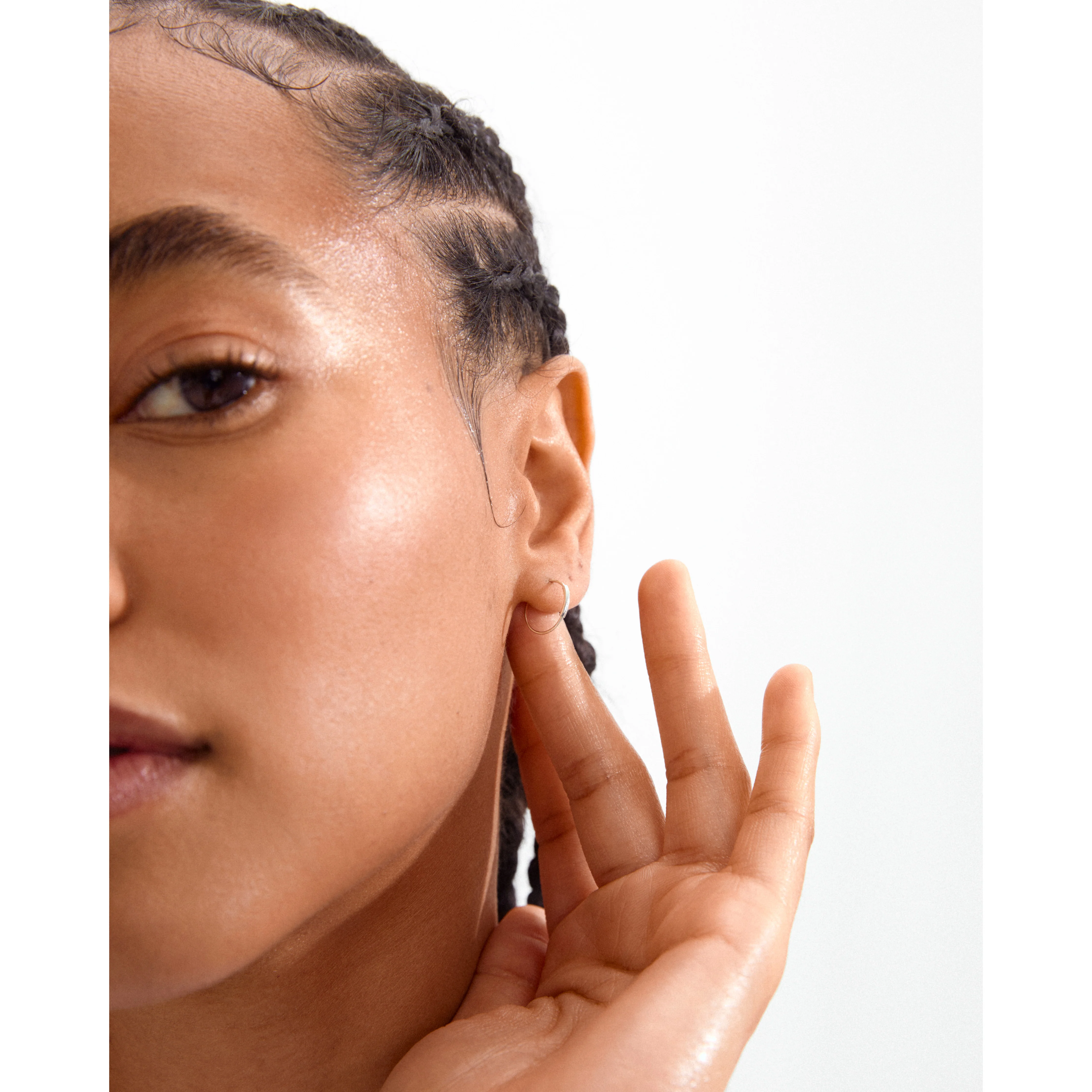 RAQUEL x-small hoop earrings silver-plated - Image 4