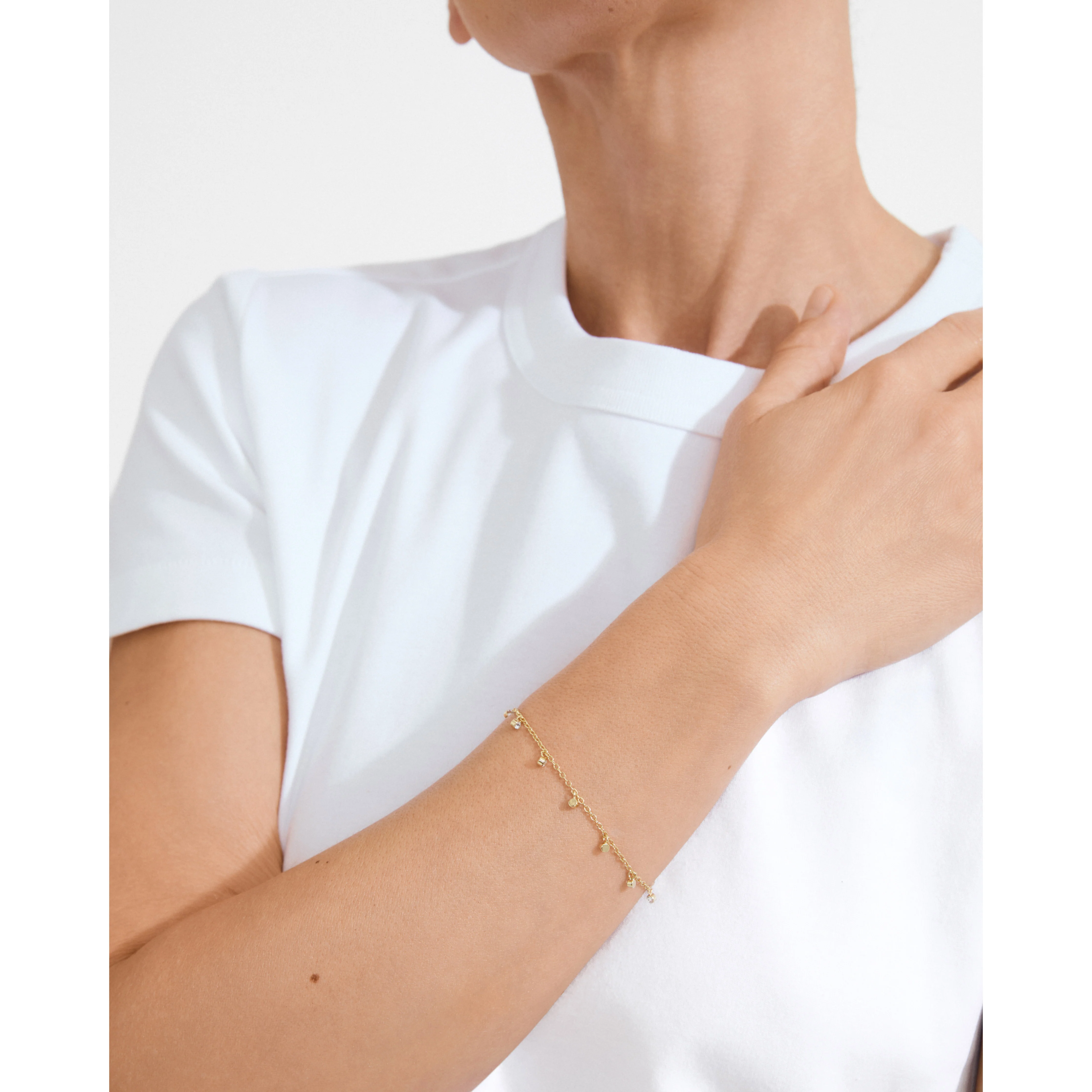 MAJA crystal multi drops bracelet gold-plated - Image 3