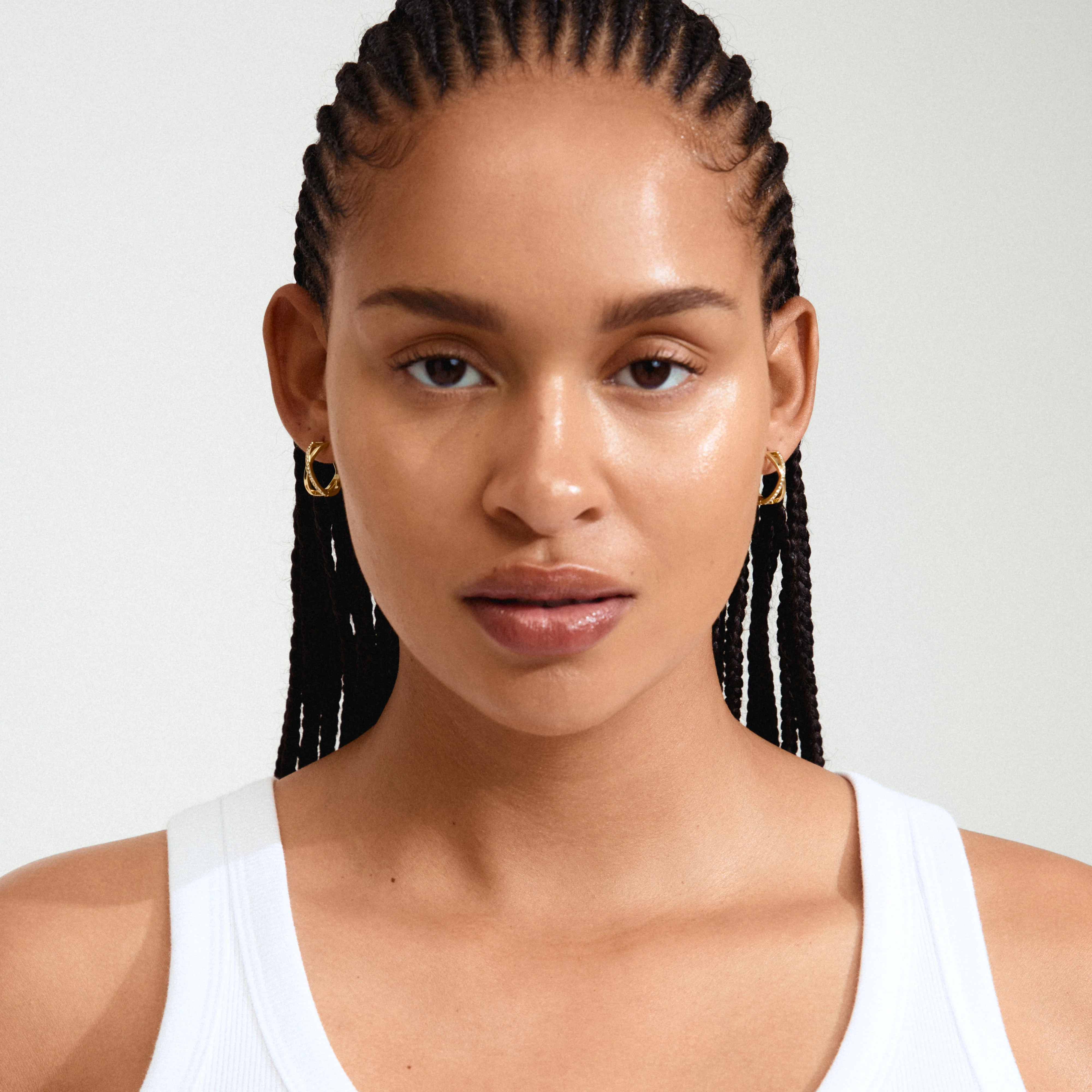 KIRA earrings gold-plated - Image 2