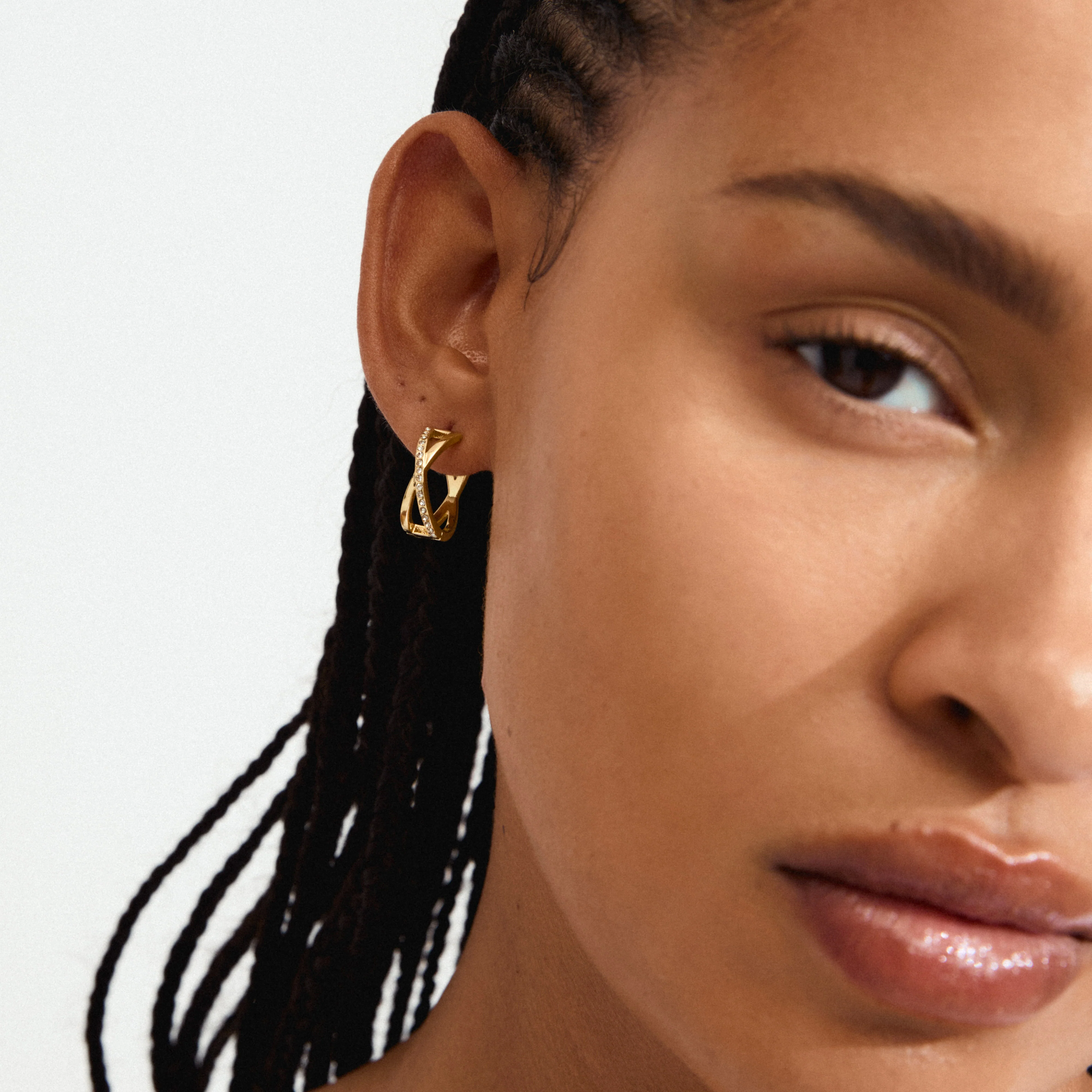 KIRA earrings gold-plated - Image 3