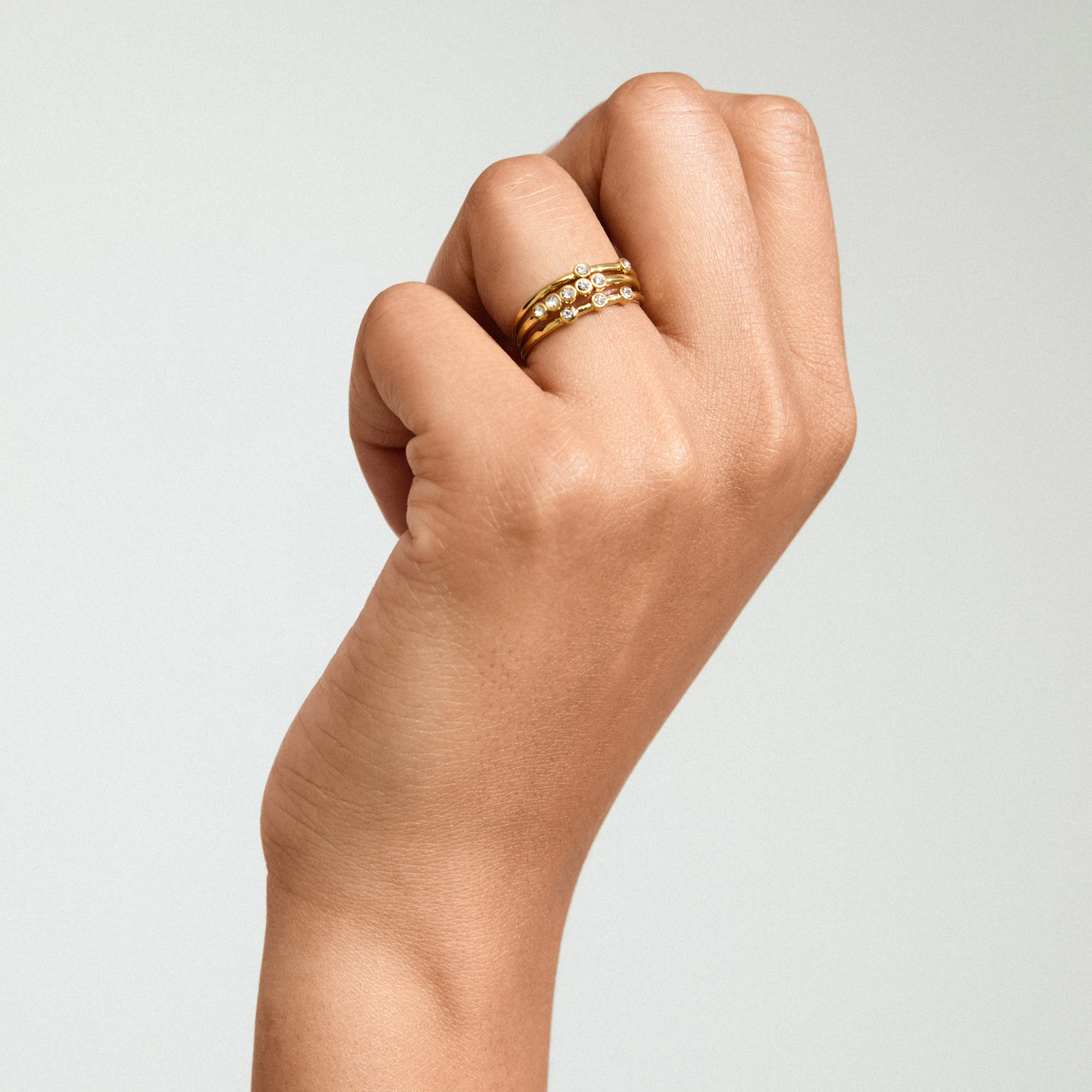 SLOAN rings 3-in-1 set gold-plated - Image 3
