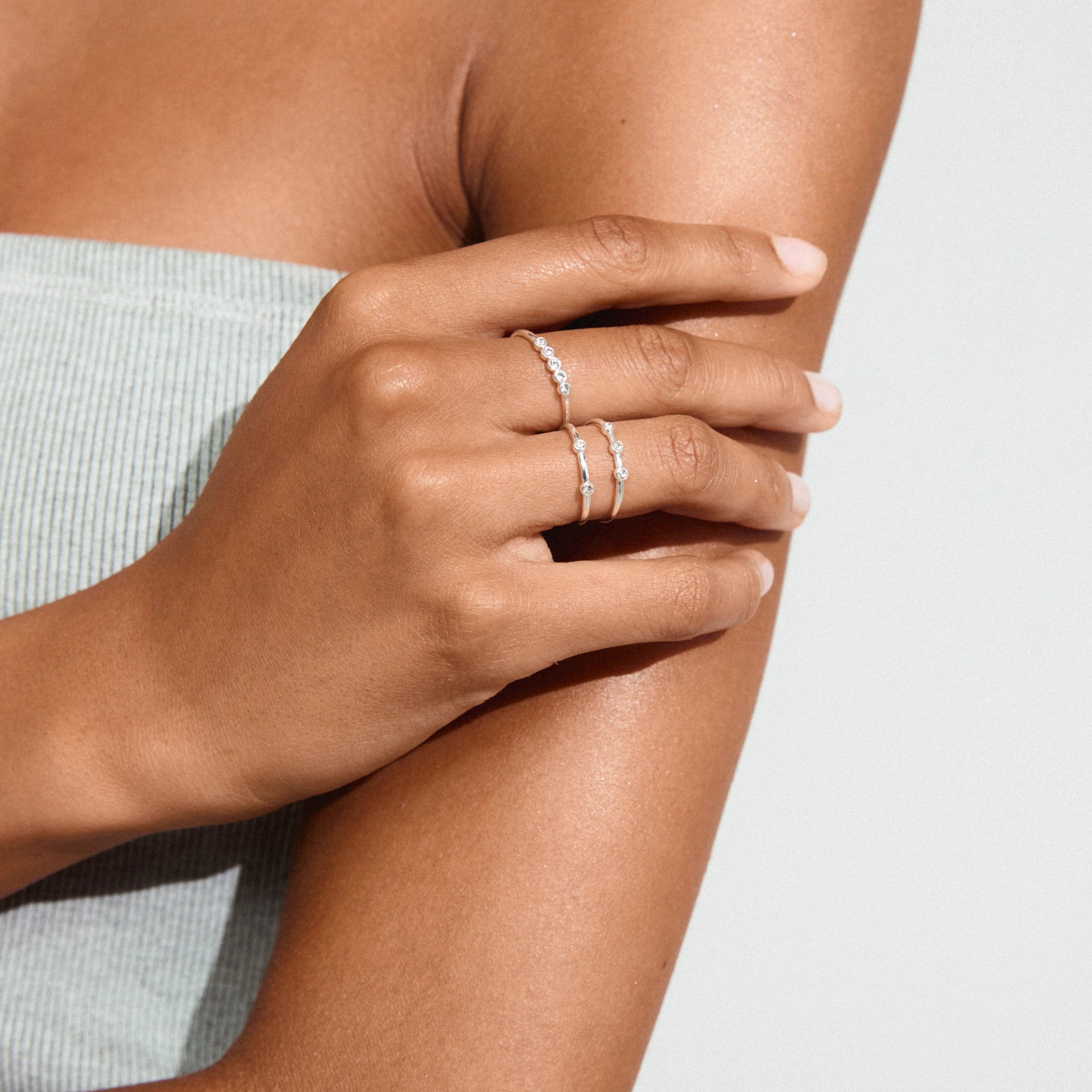 SLOAN rings 3-in-1 set silver-plated - Image 3