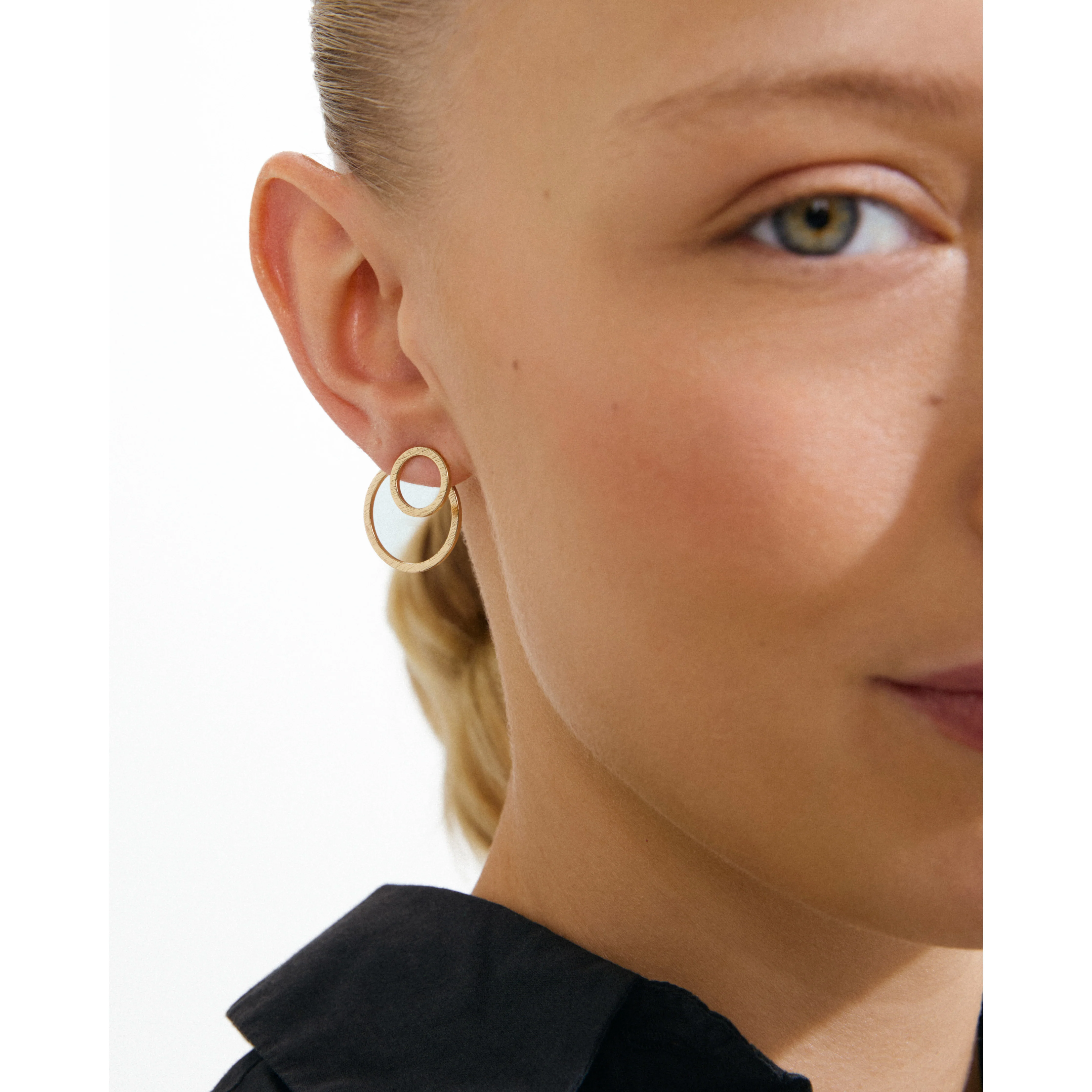 ZOOEY 2-in-1 earrings gold-plated - Image 3