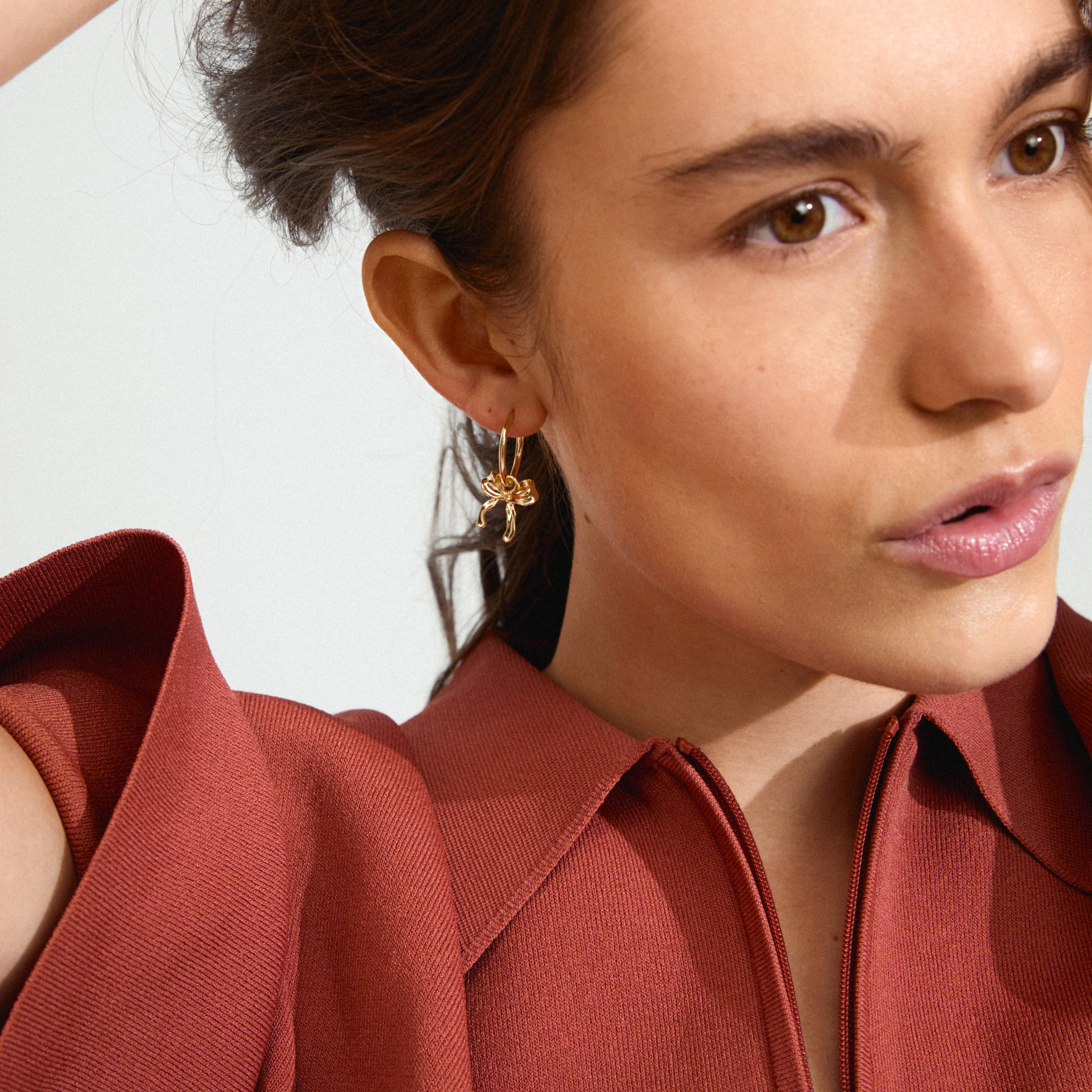 CASSIAN hoop earrings gold-plated - Image 3