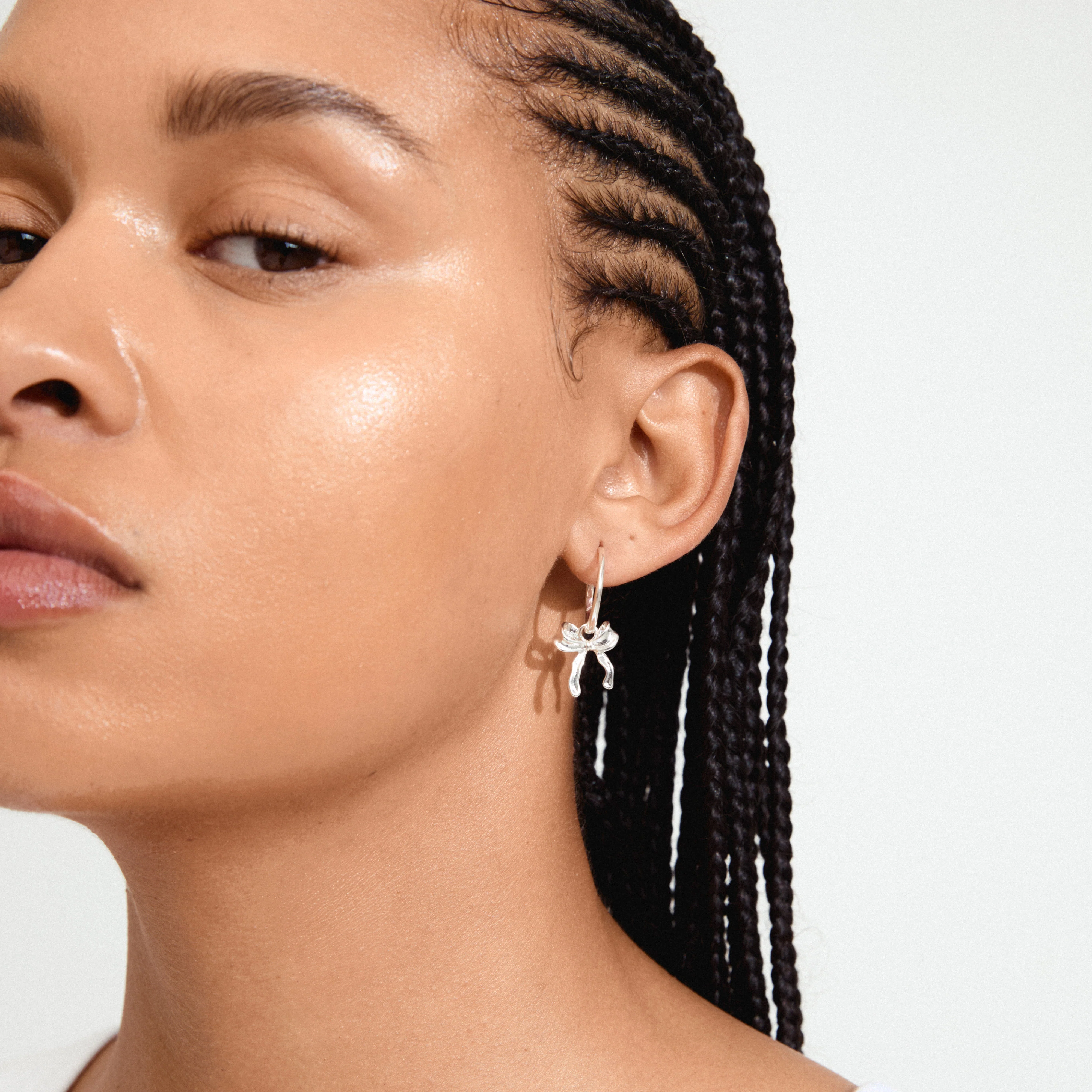 CASSIAN hoop earrings silver-plated - Image 3