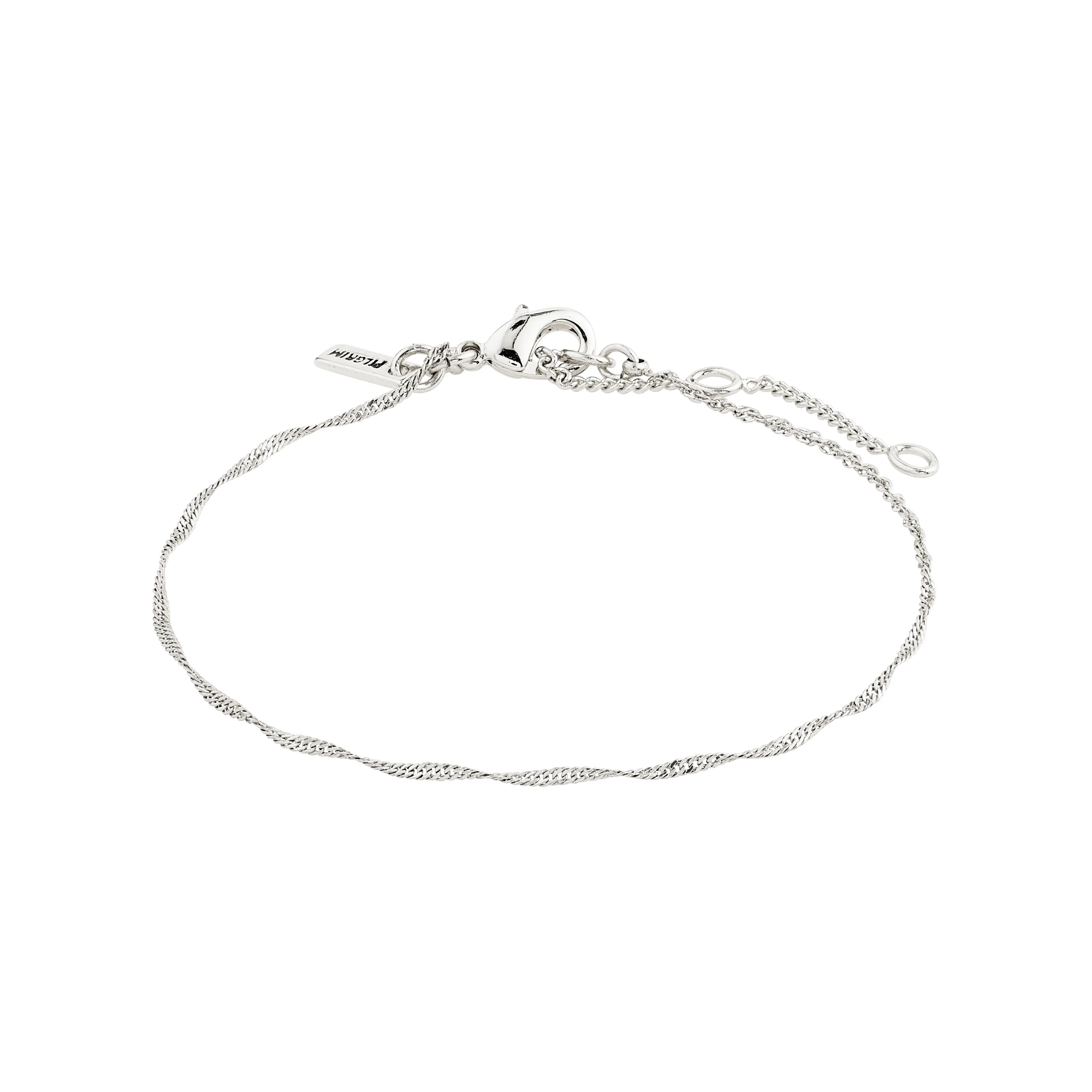 PERI twirl bracelet silver-plated