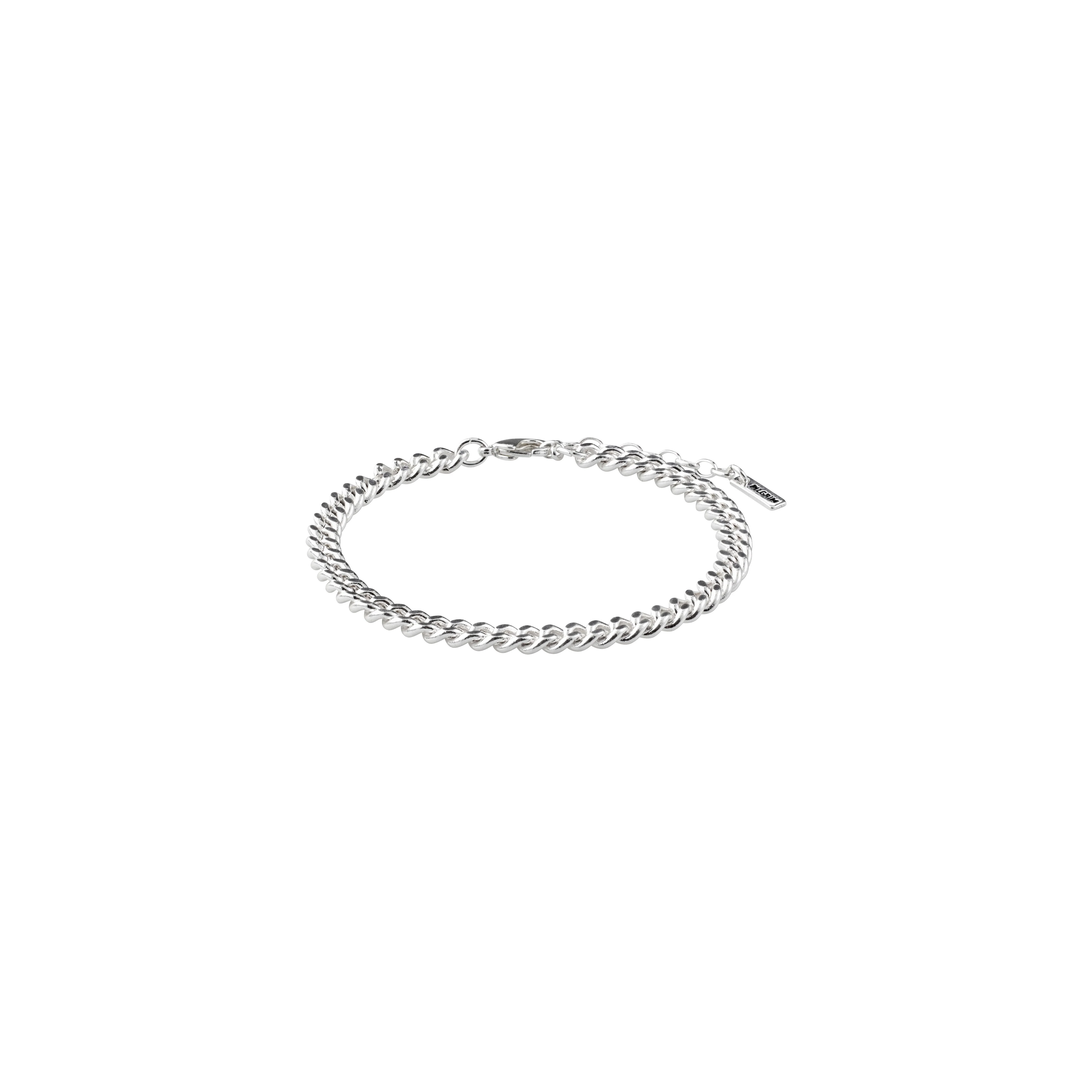 FUCHSIA curb chain bracelet silver-plated