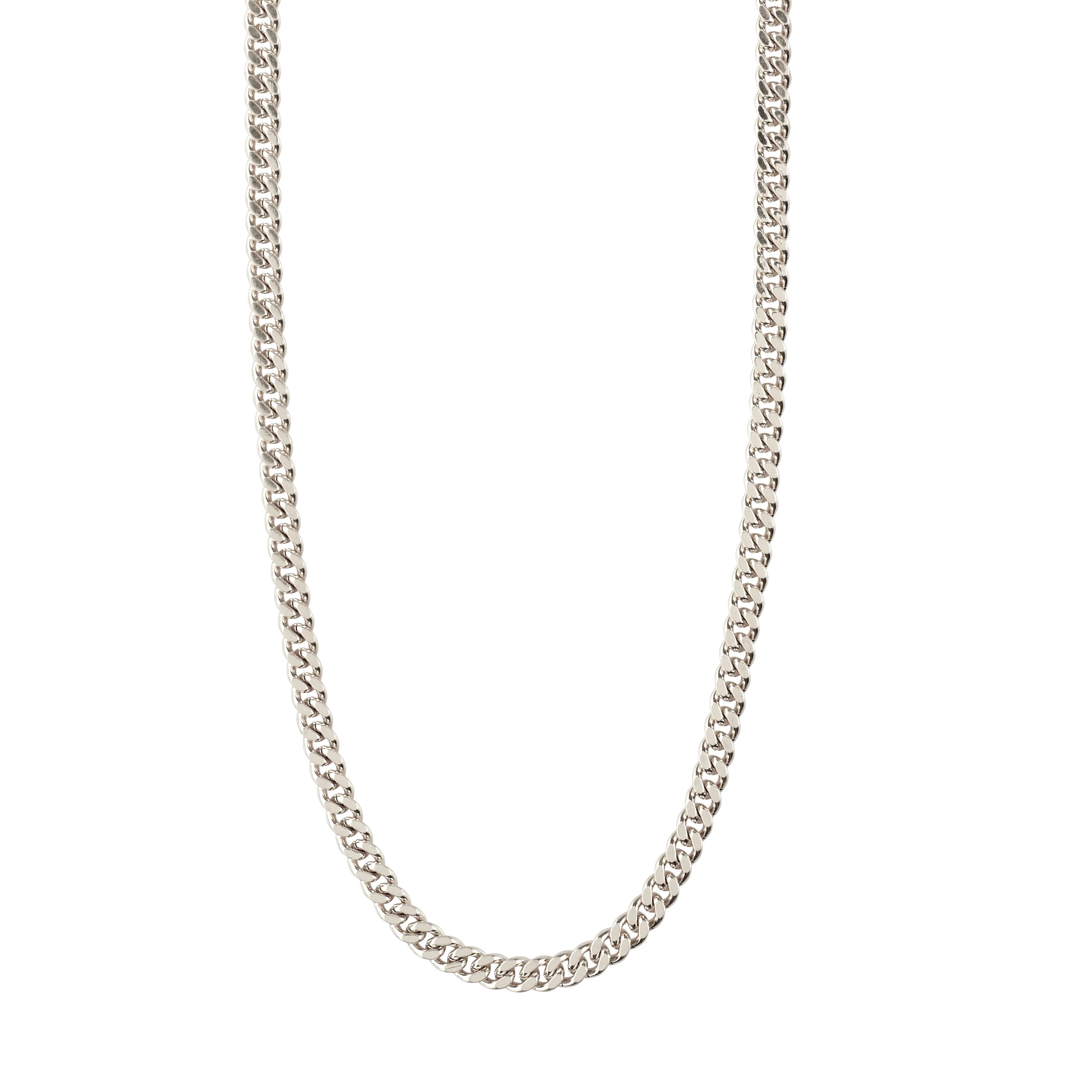 FUCHSIA curb chain necklace silver-plated
