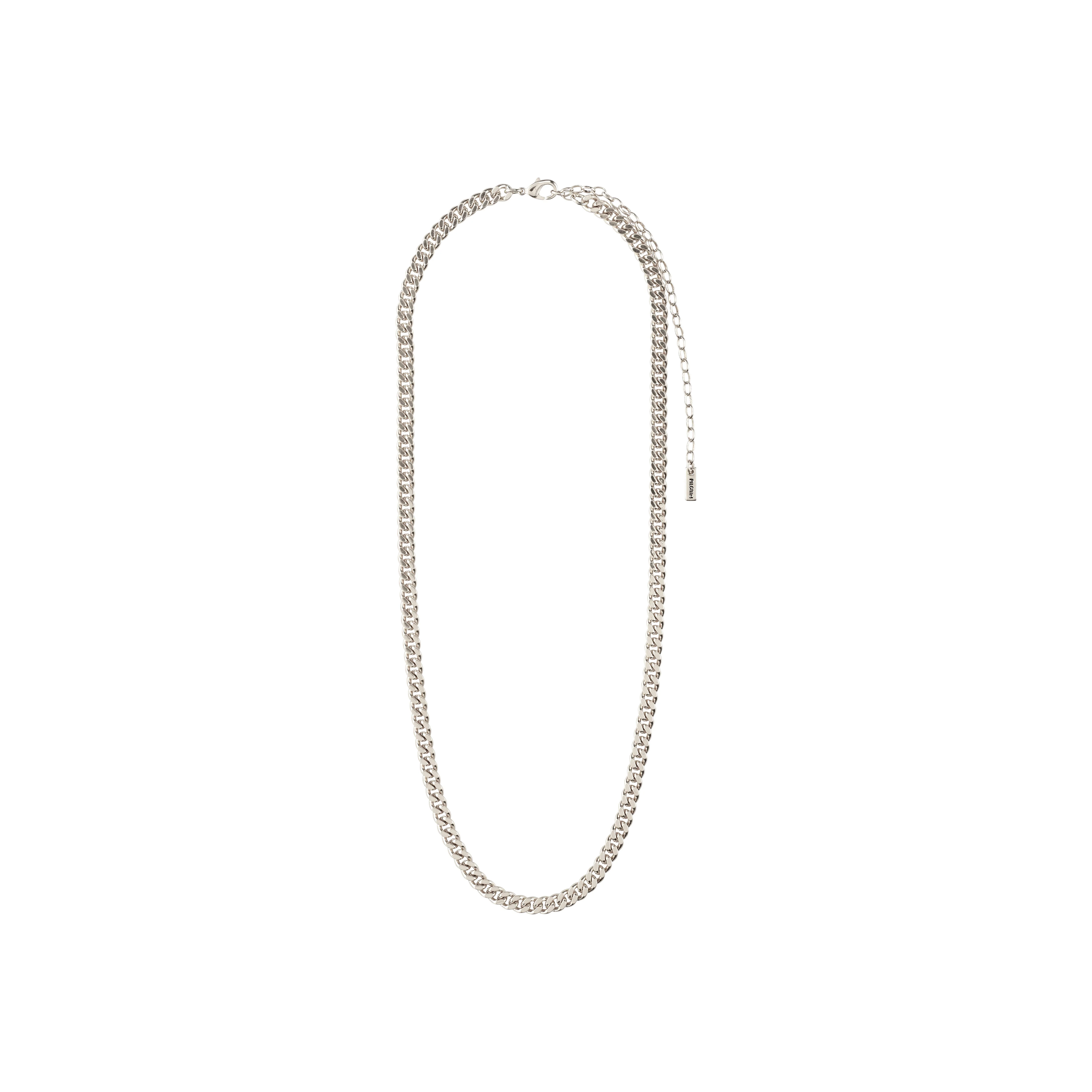 FUCHSIA curb chain necklace silver-plated - Image 4