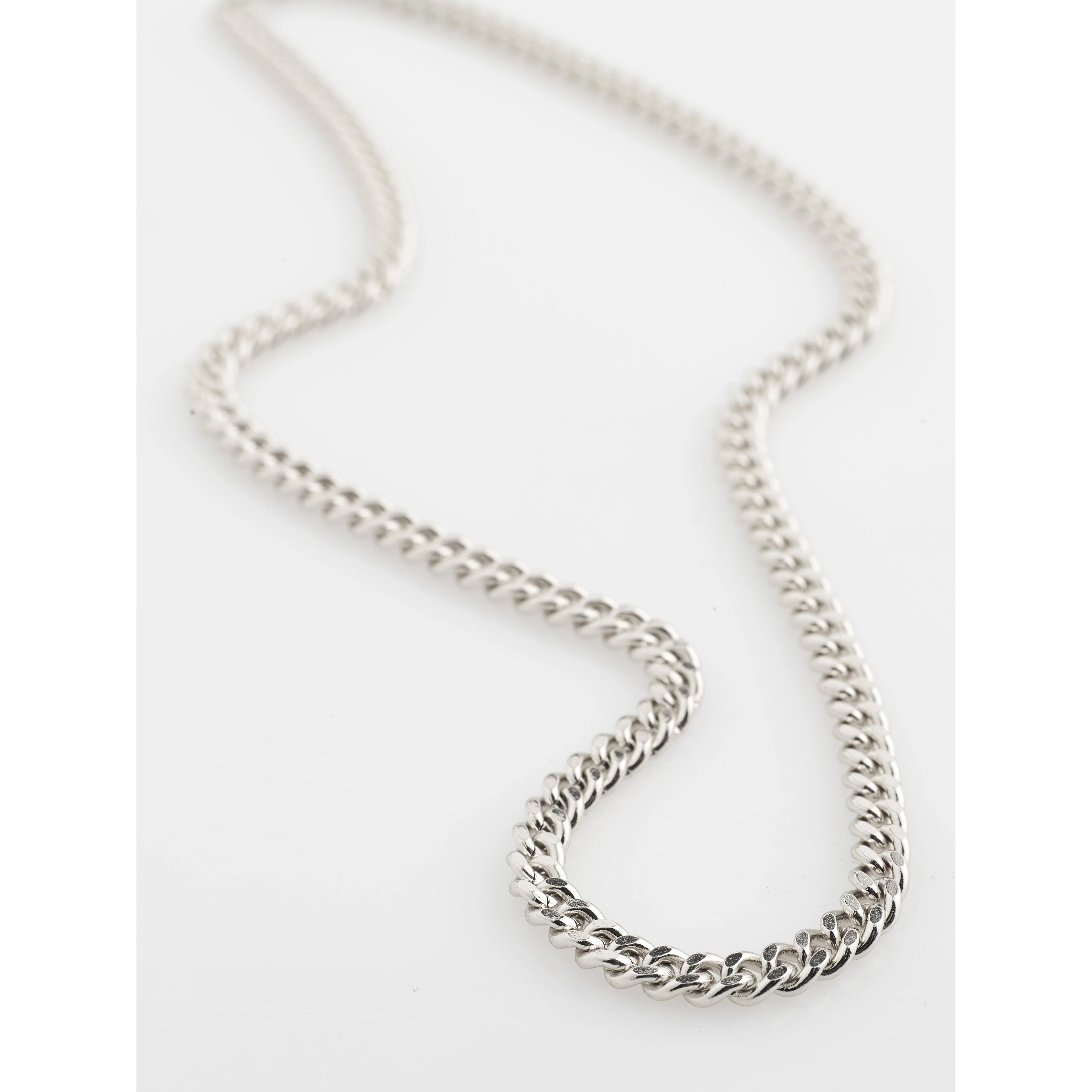 FUCHSIA curb chain necklace silver-plated - Image 5