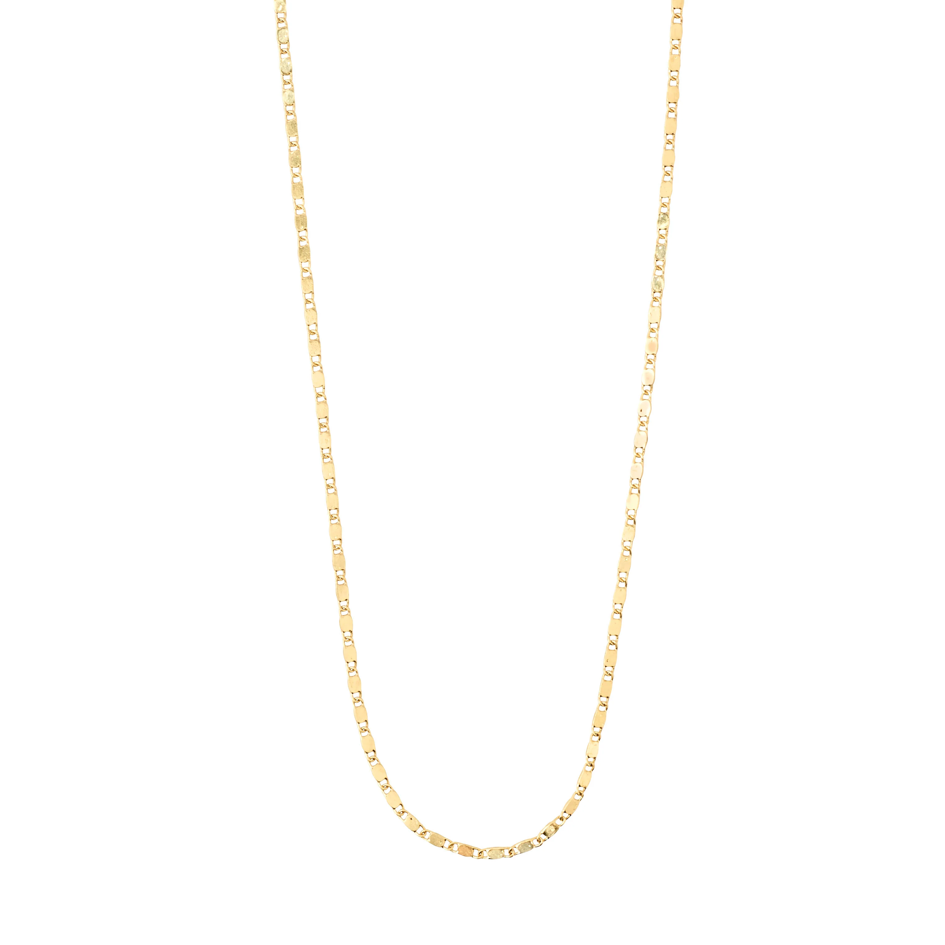 PARISA flat link chain necklace gold-plated