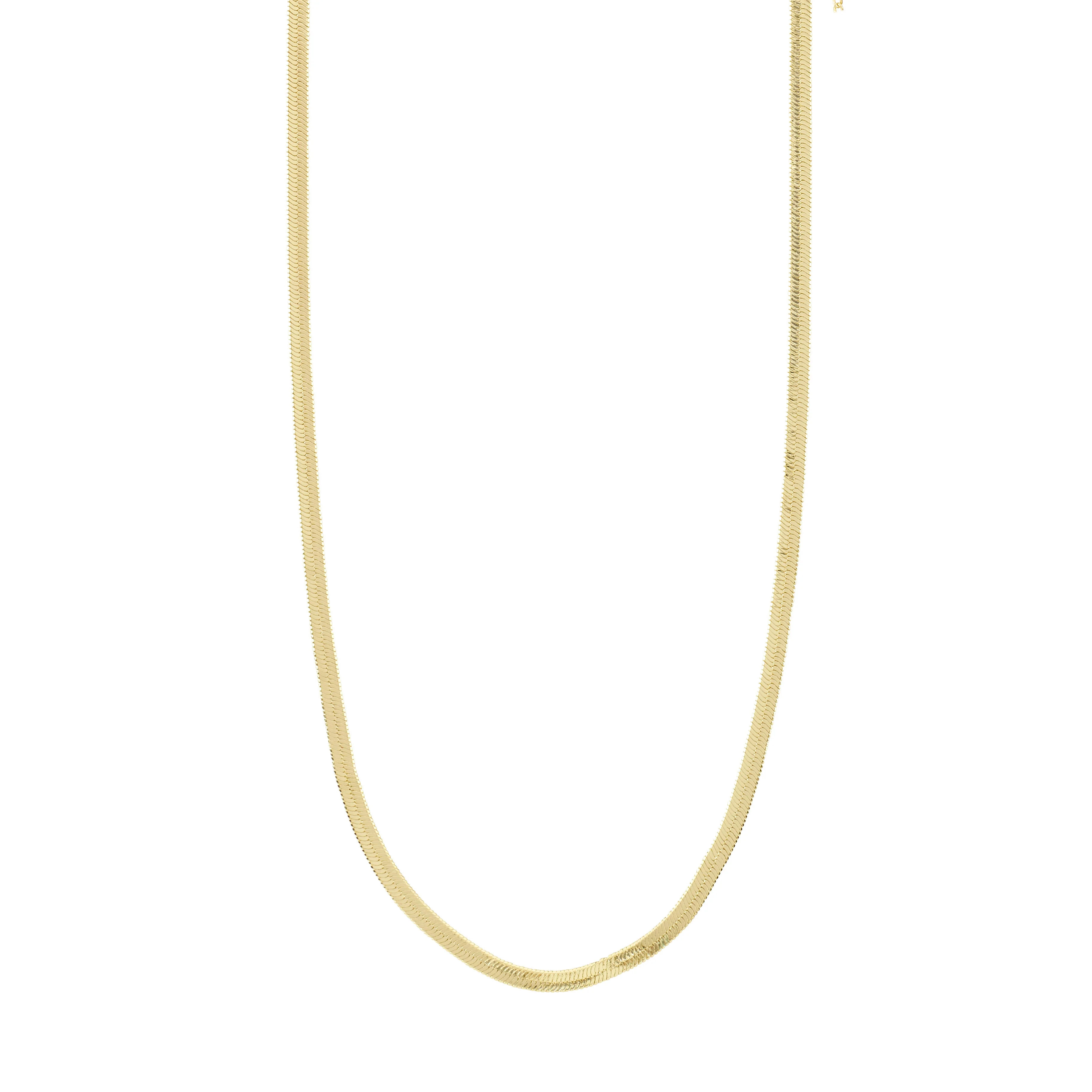 JOANNA flat snake chain necklace gold-plated