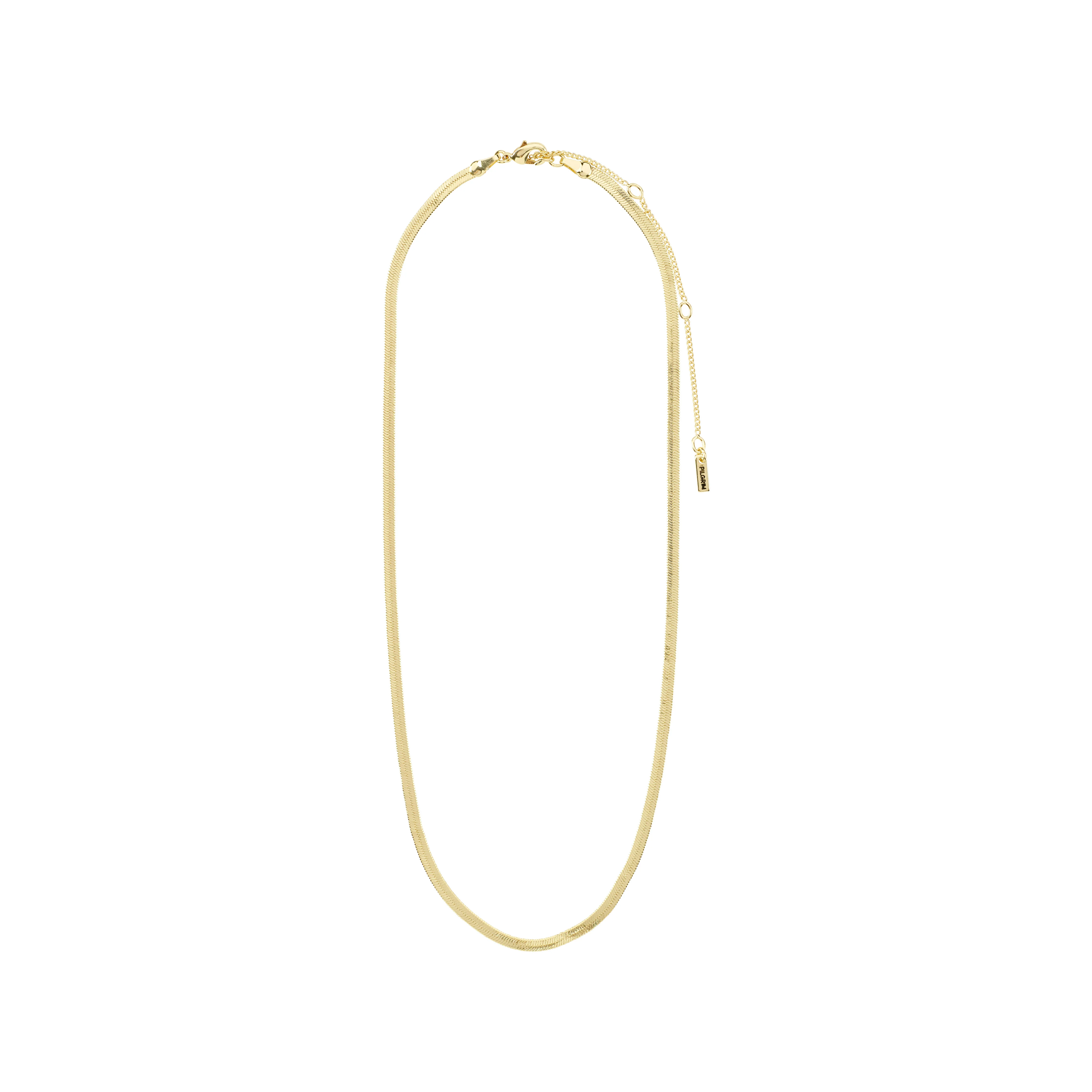 JOANNA flat snake chain necklace gold-plated - Image 4