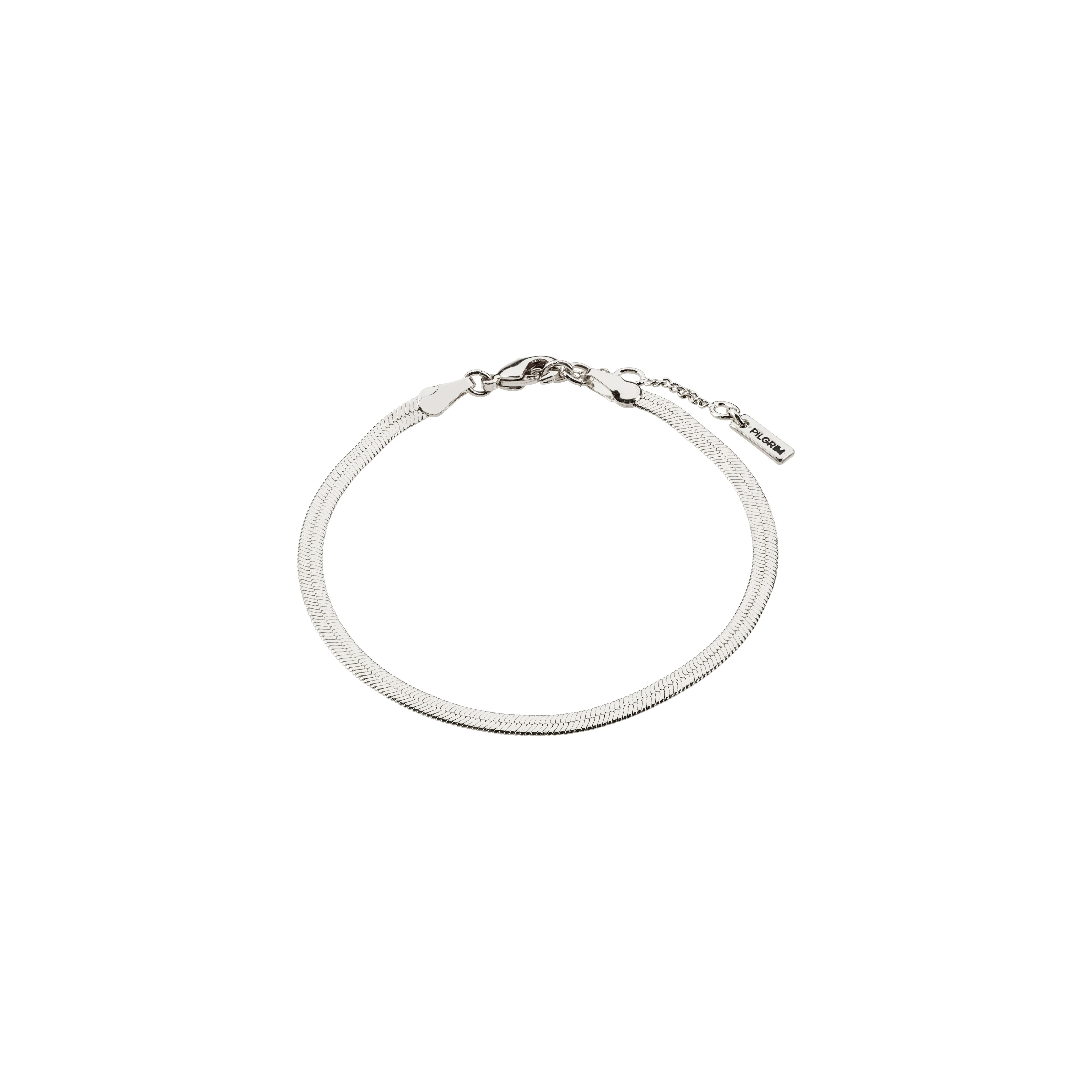 JOANNA flat snake chain bracelet silver-plated