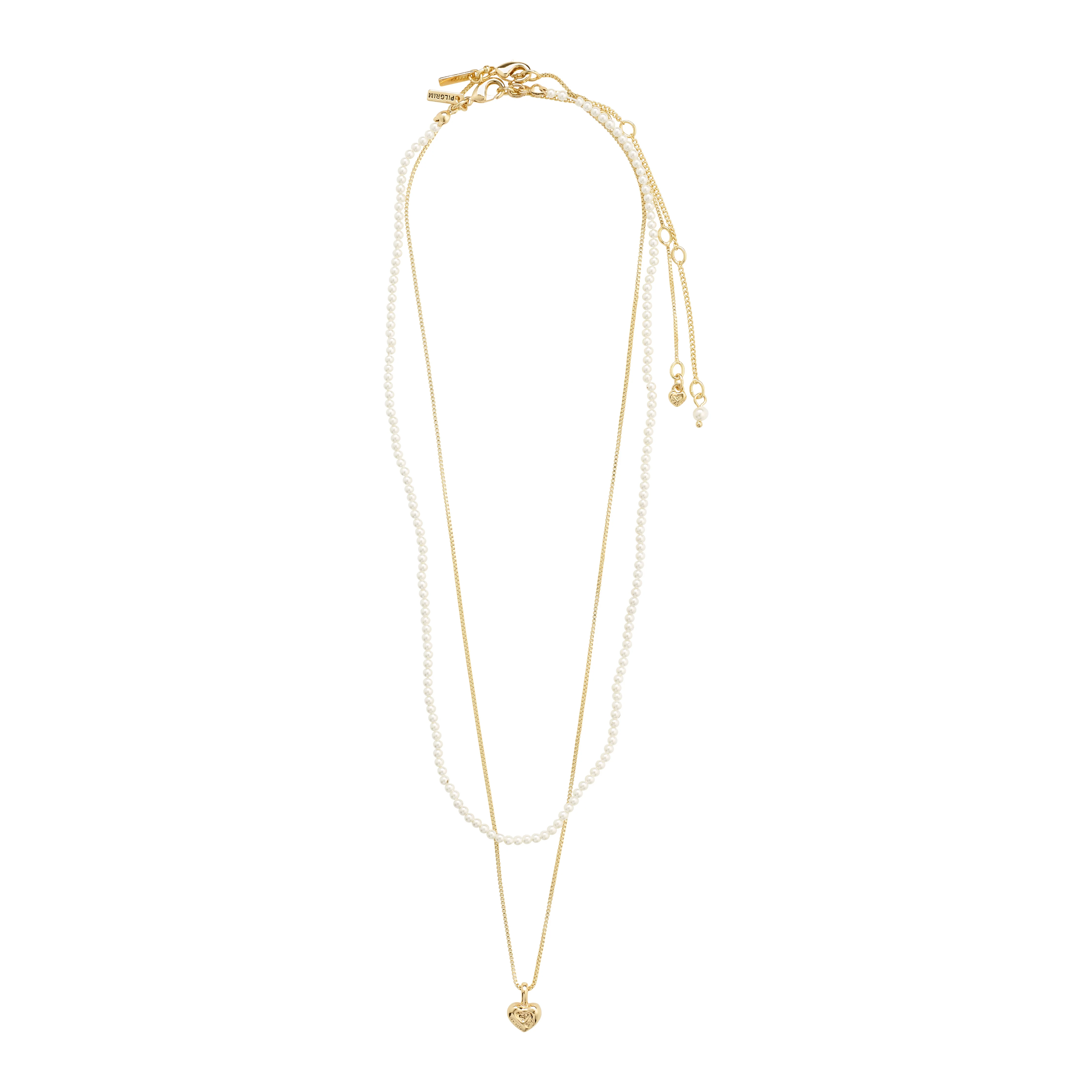 ARLET necklace 2-in-1 set, gold-plated - Image 4