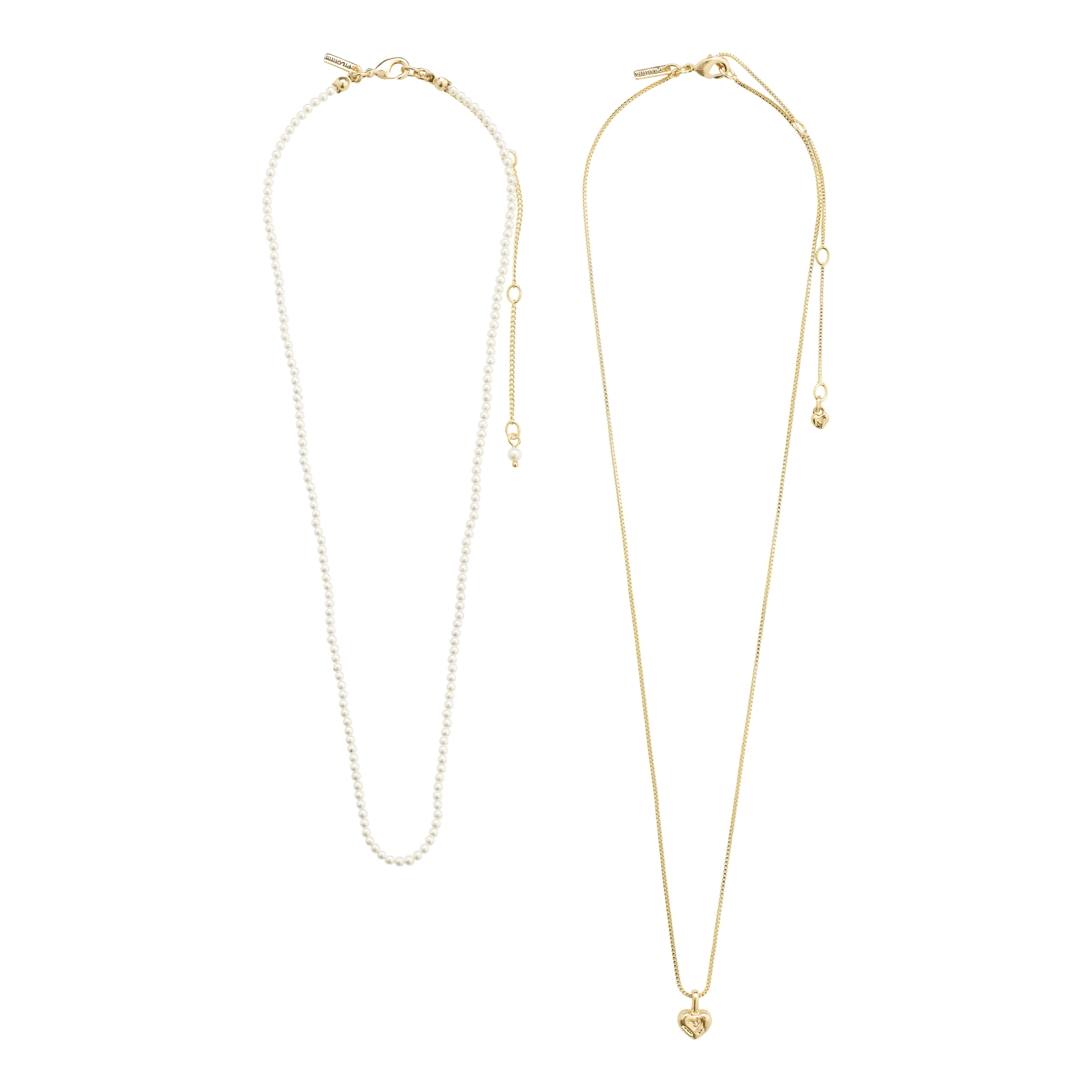 ARLET necklace 2-in-1 set, gold-plated - Image 5