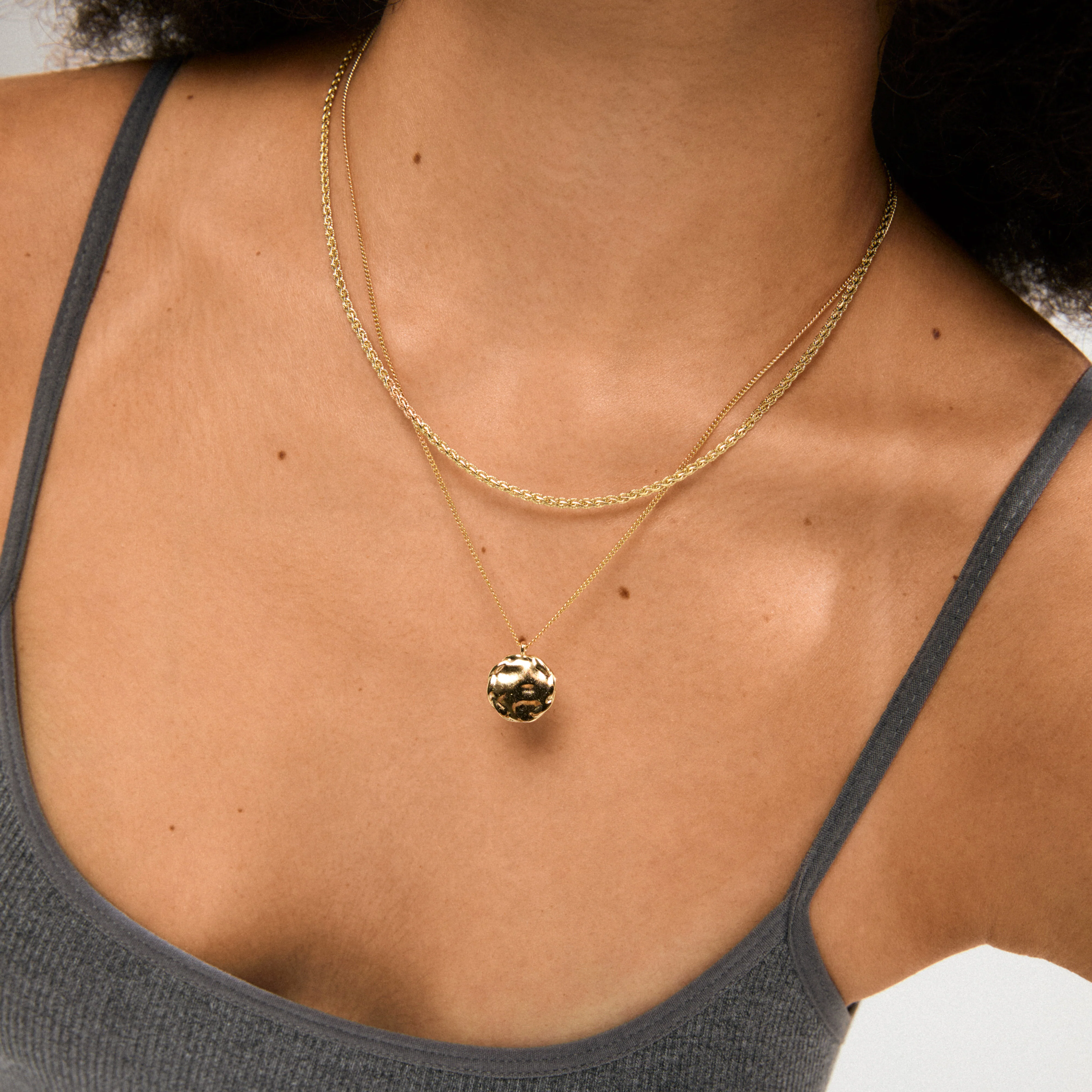 DECLAN necklace 2-in-1 set, gold-plated - Image 3