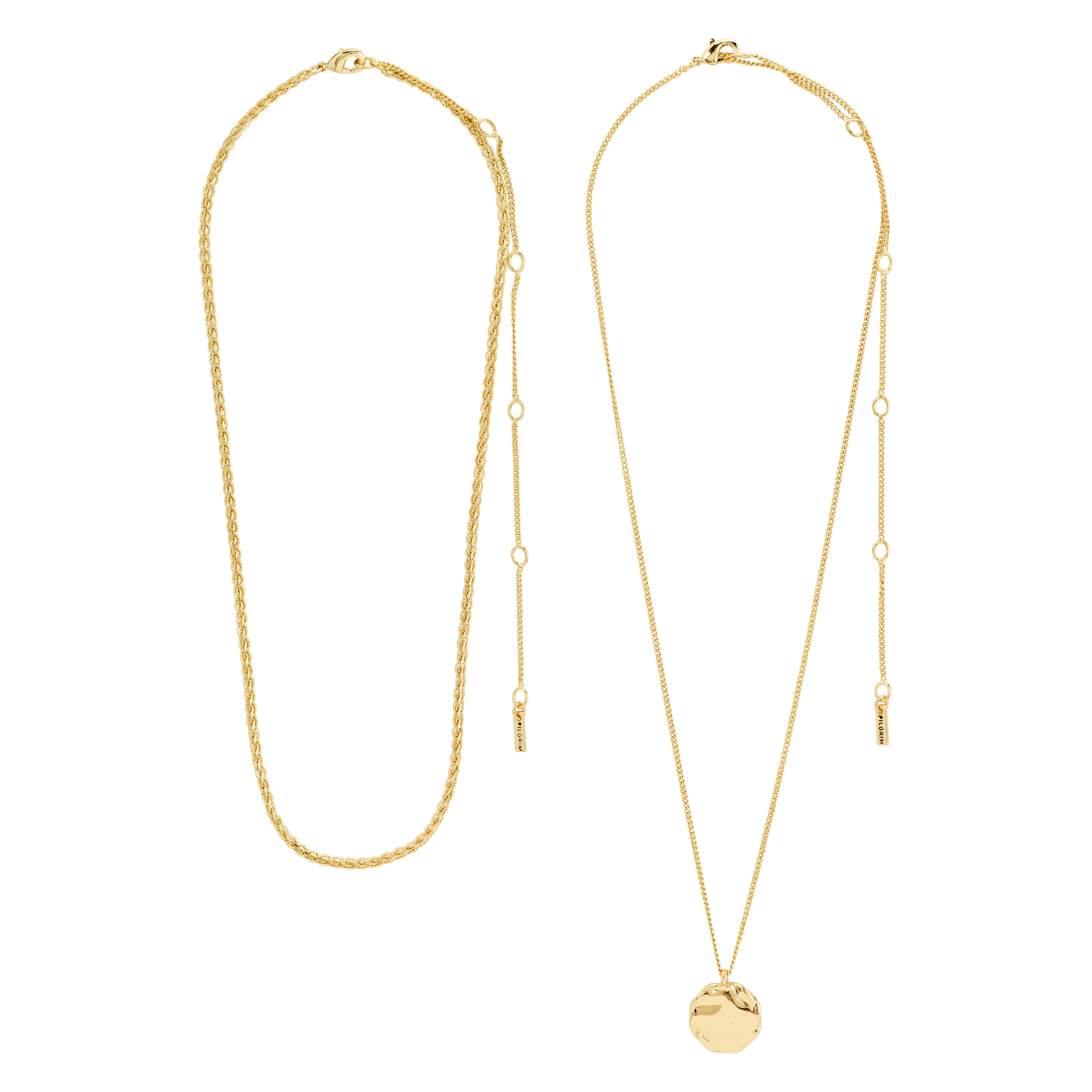DECLAN necklace 2-in-1 set, gold-plated - Image 5