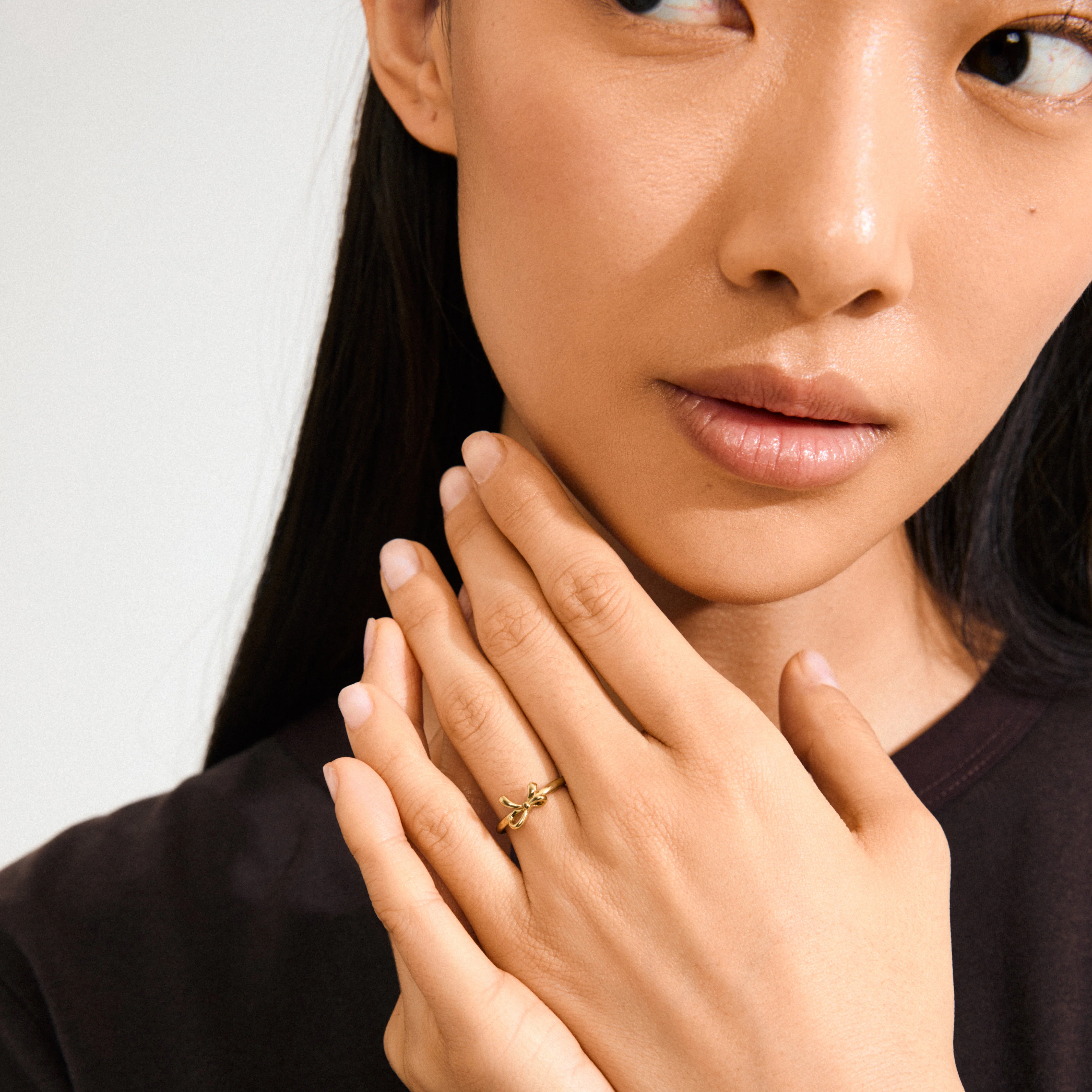 LULU bow stack ring gold-plated - Image 2