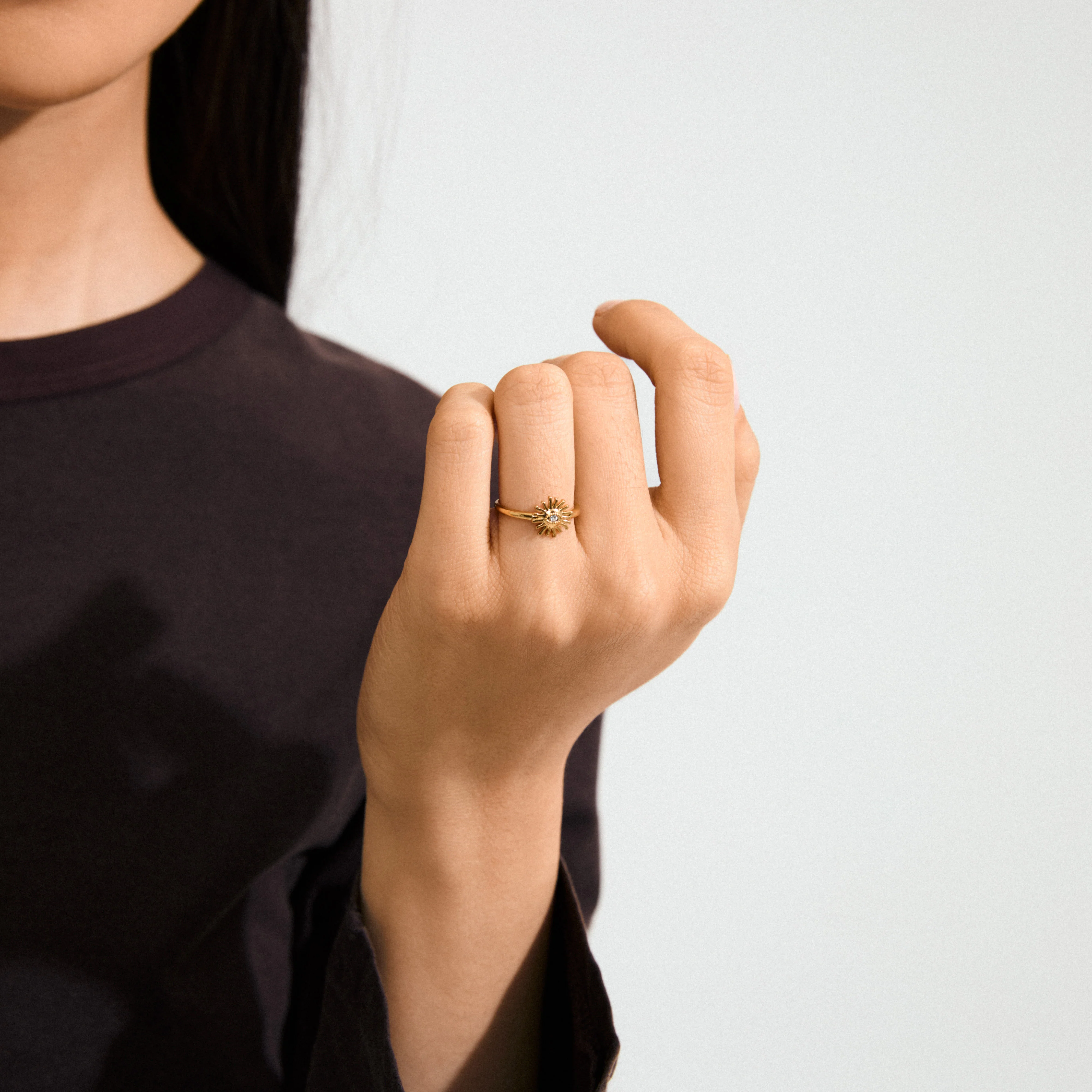 LULU sun stack ring gold-plated - Image 2