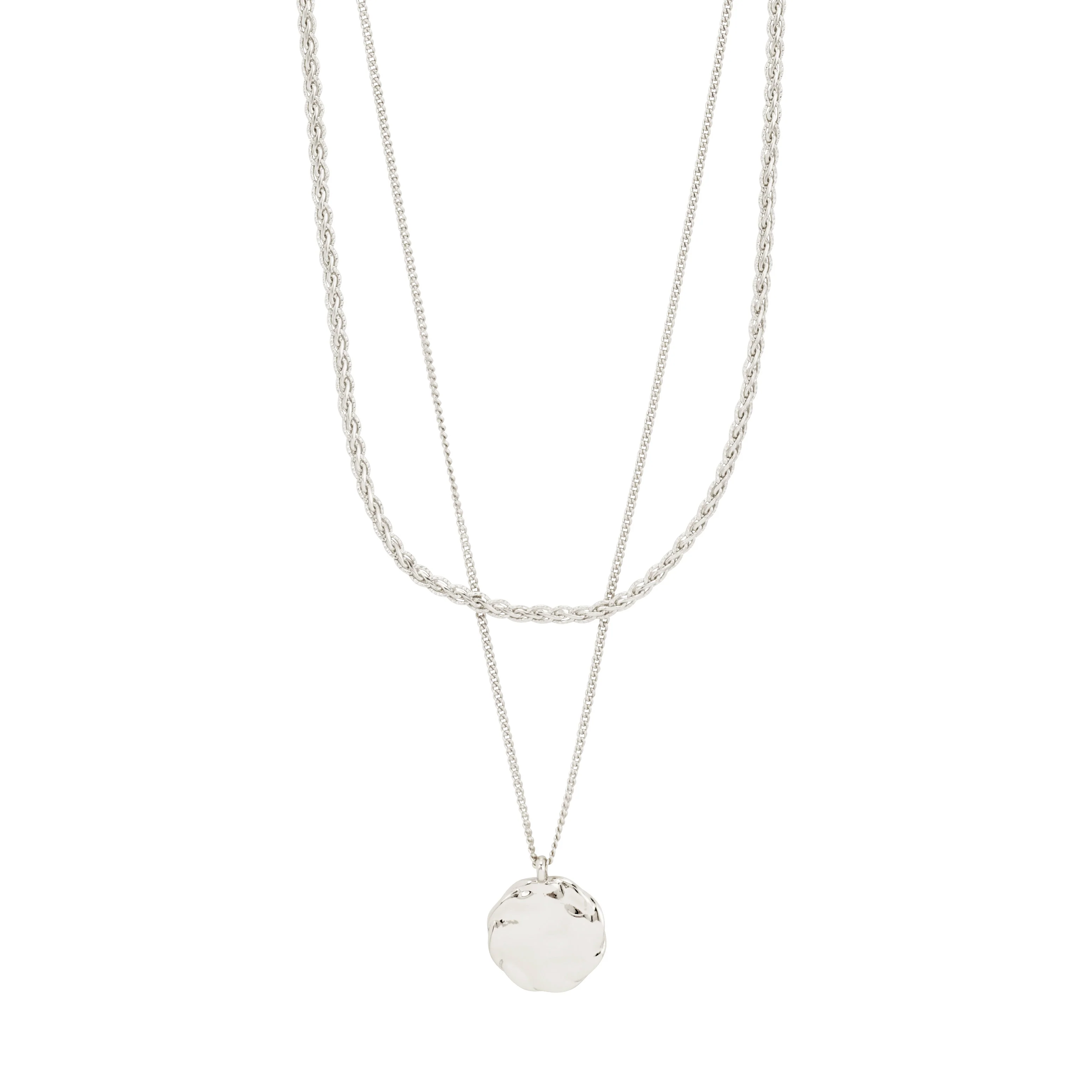 DECLAN necklace 2-in-1 set, silver-plated