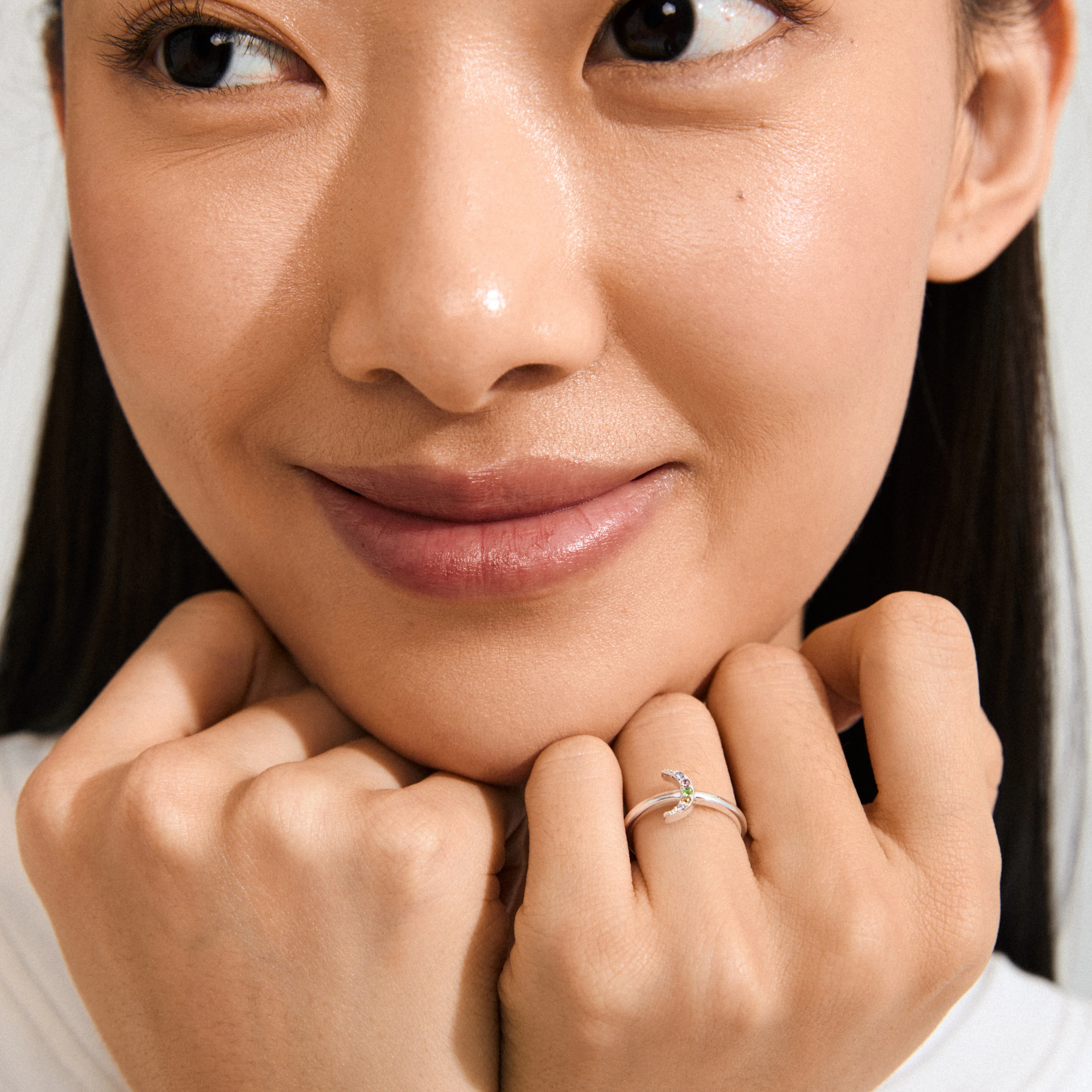 LULU moon stack ring silver-plated - Image 3