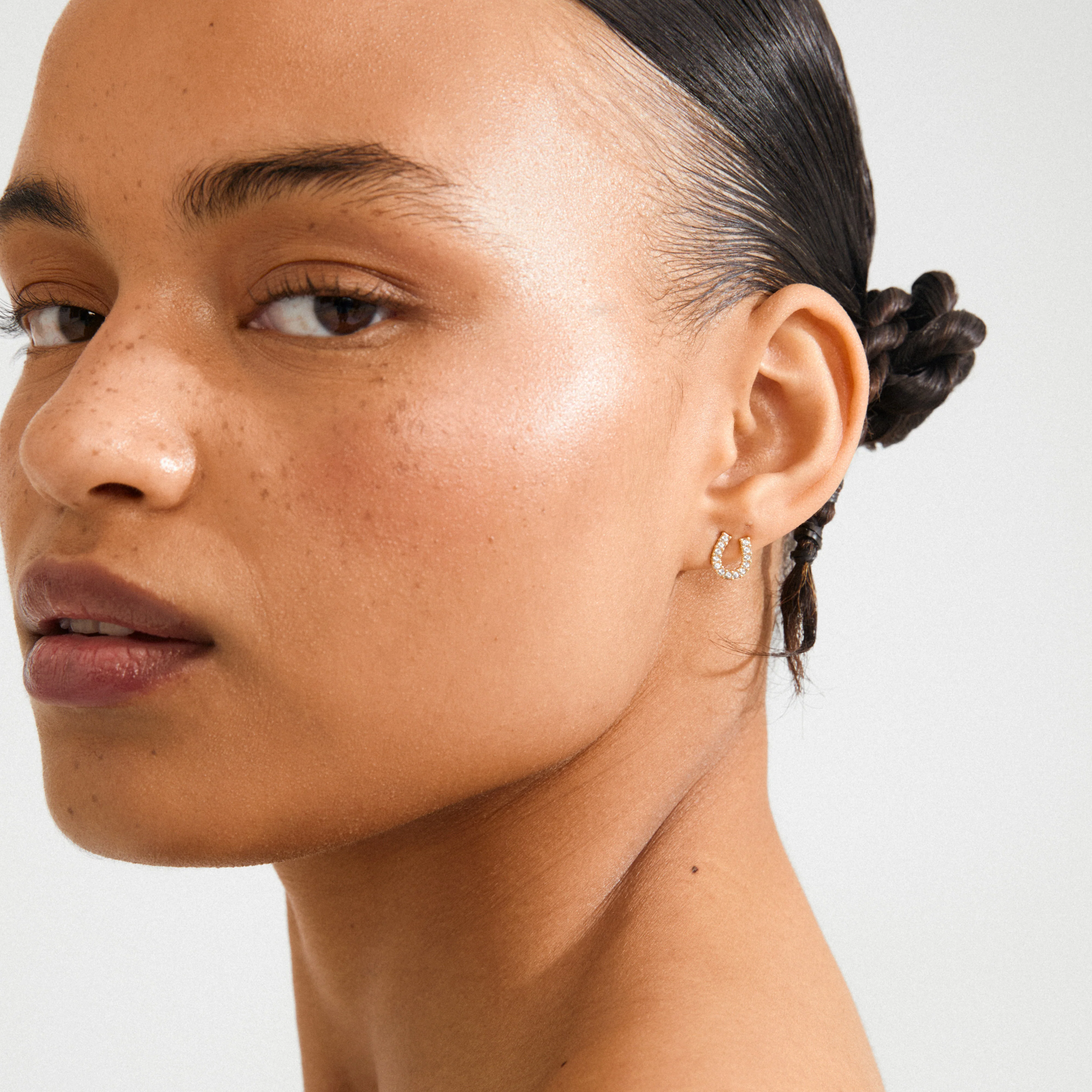 LEANNA good luck crystal earrings gold-plated - Image 2