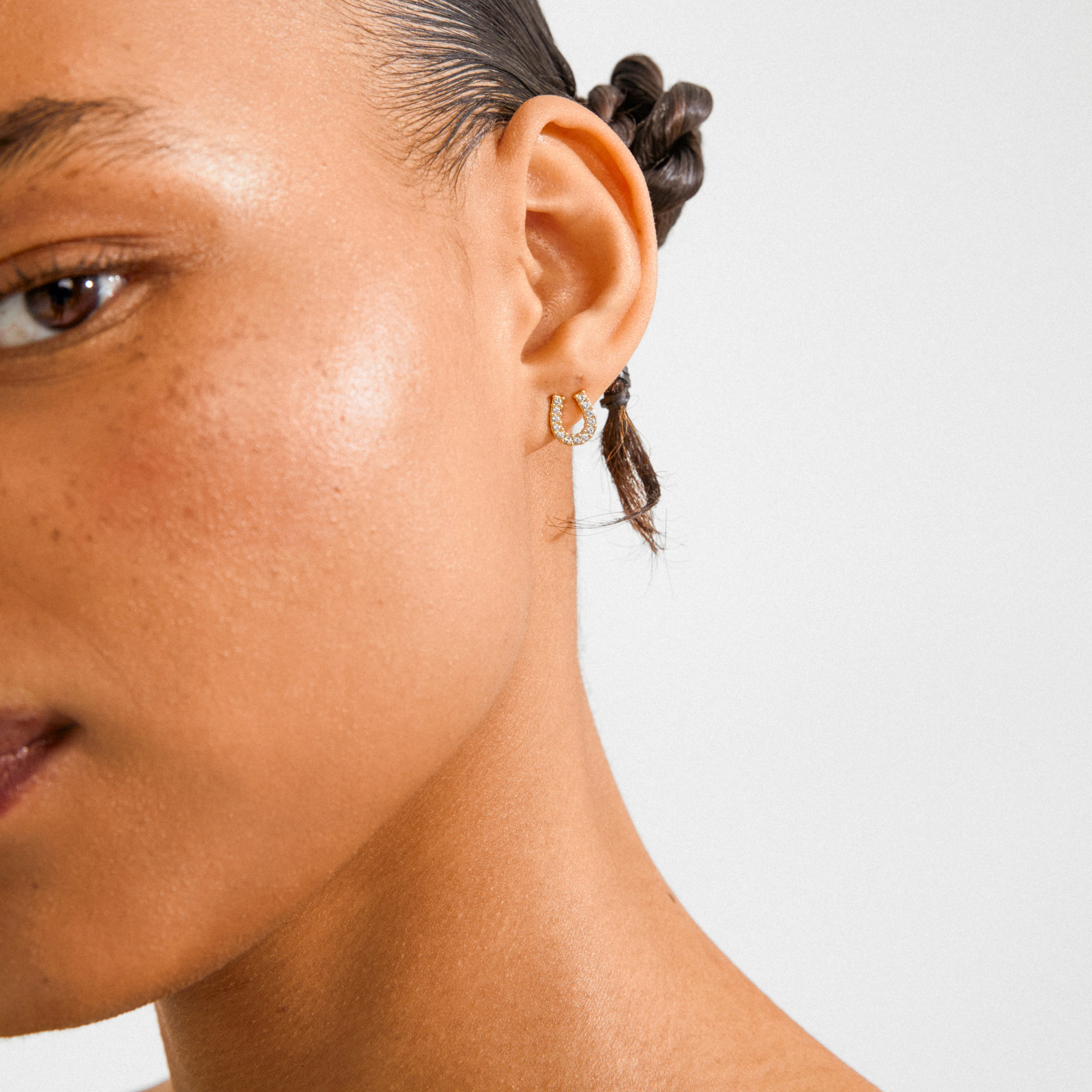 LEANNA good luck crystal earrings gold-plated - Image 3