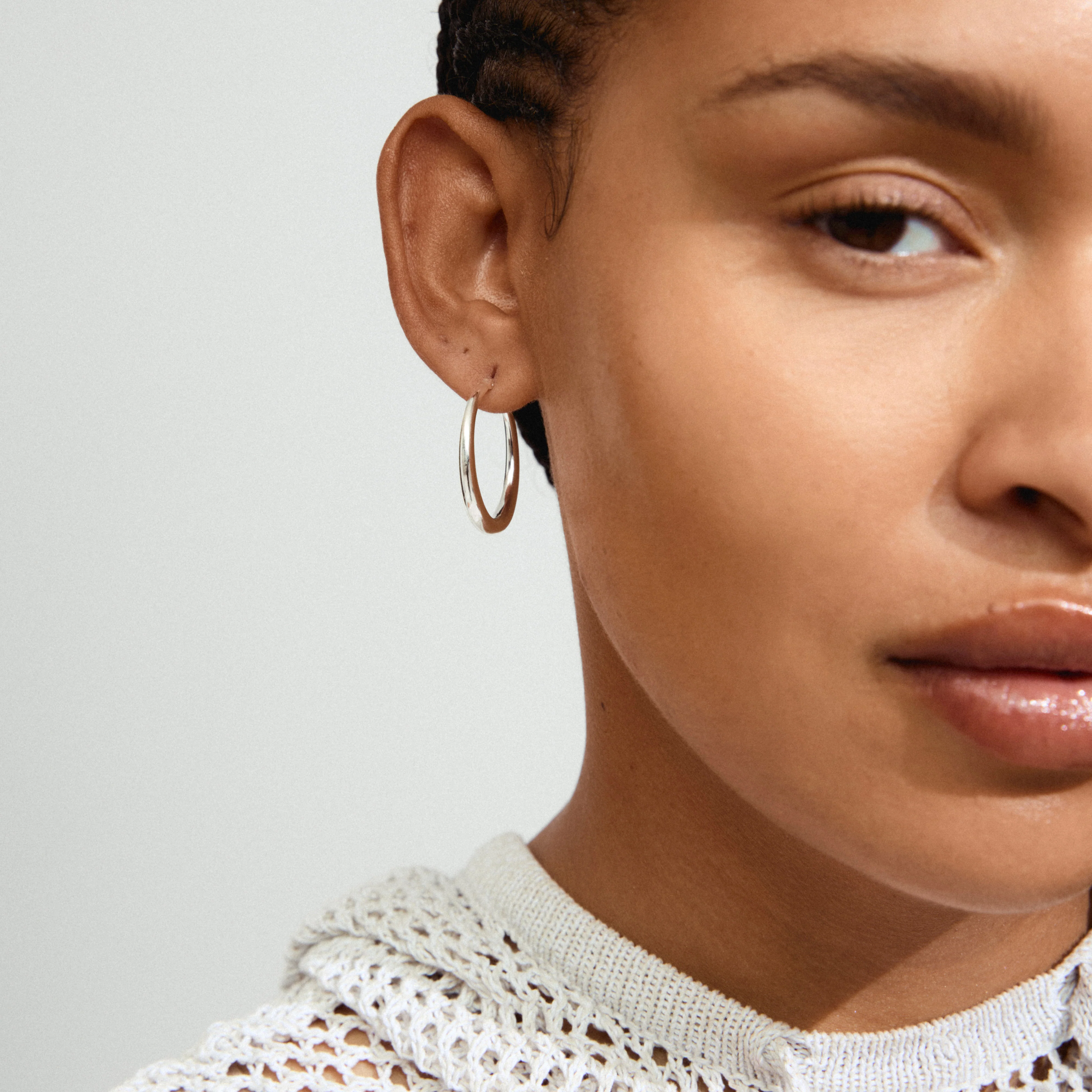 JORUN hoop earrings silver-plated - Image 3