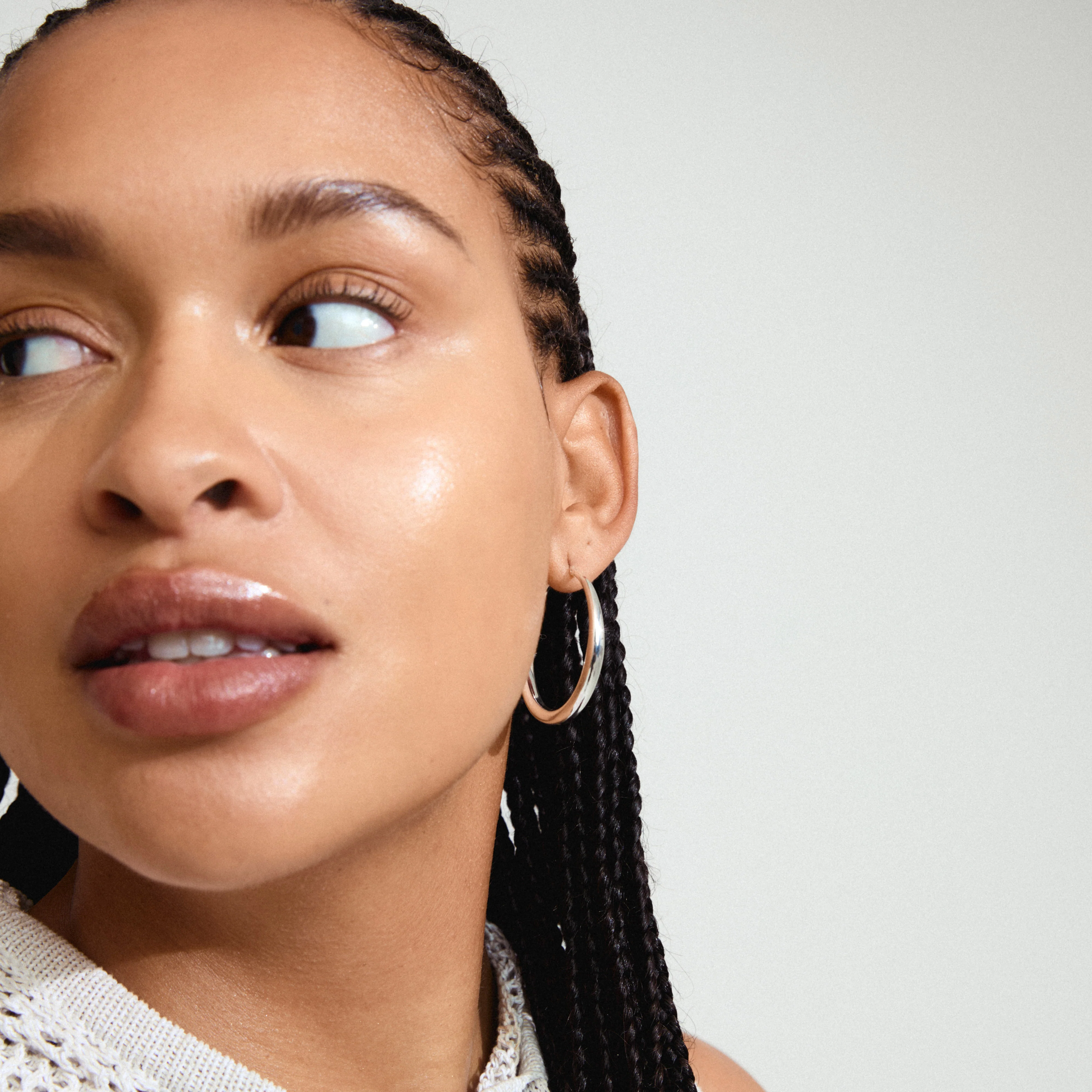JORUN large hoop earrings silver-plated - Image 3
