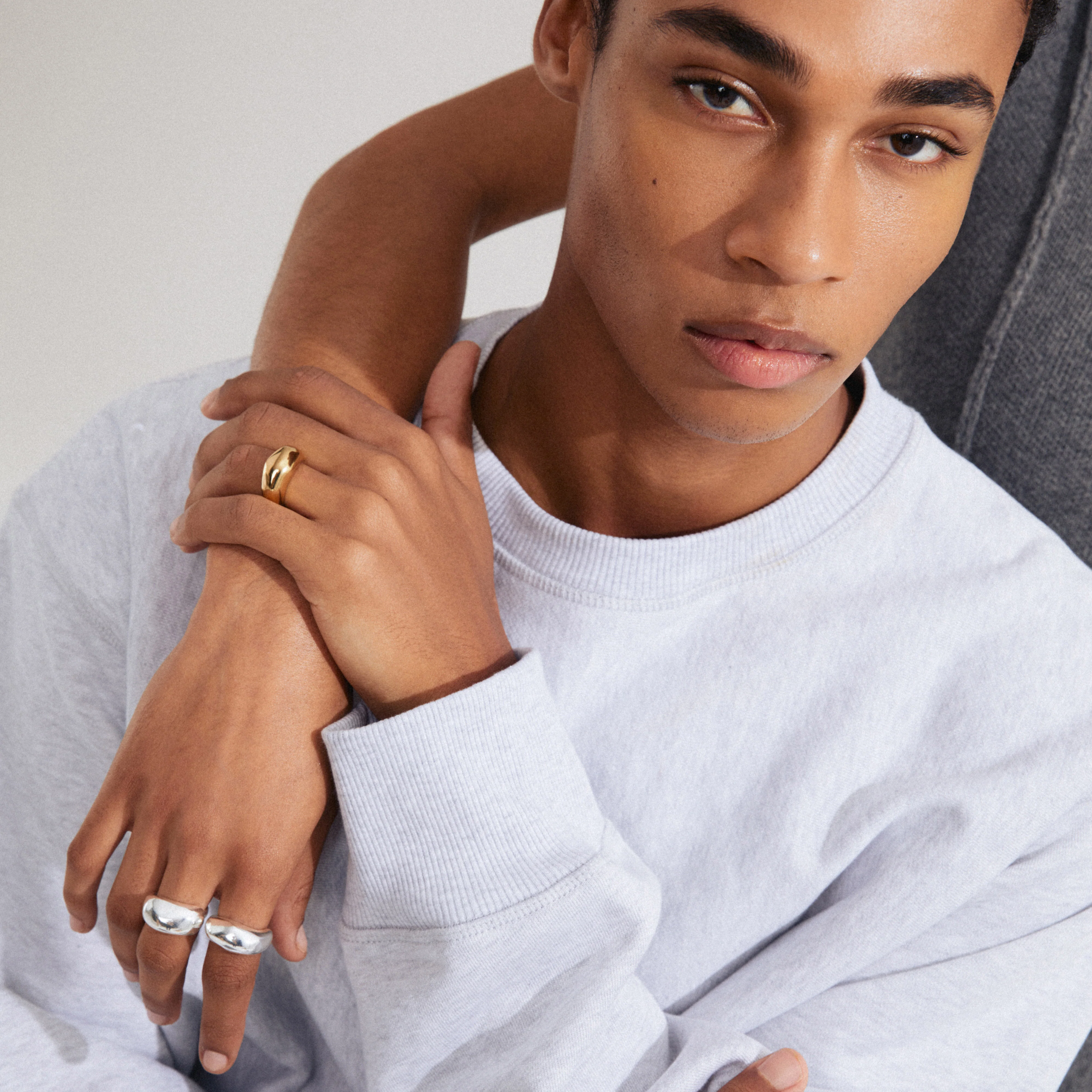 HARRISON rings, 2-in-1 set, silver-plated - Image 3