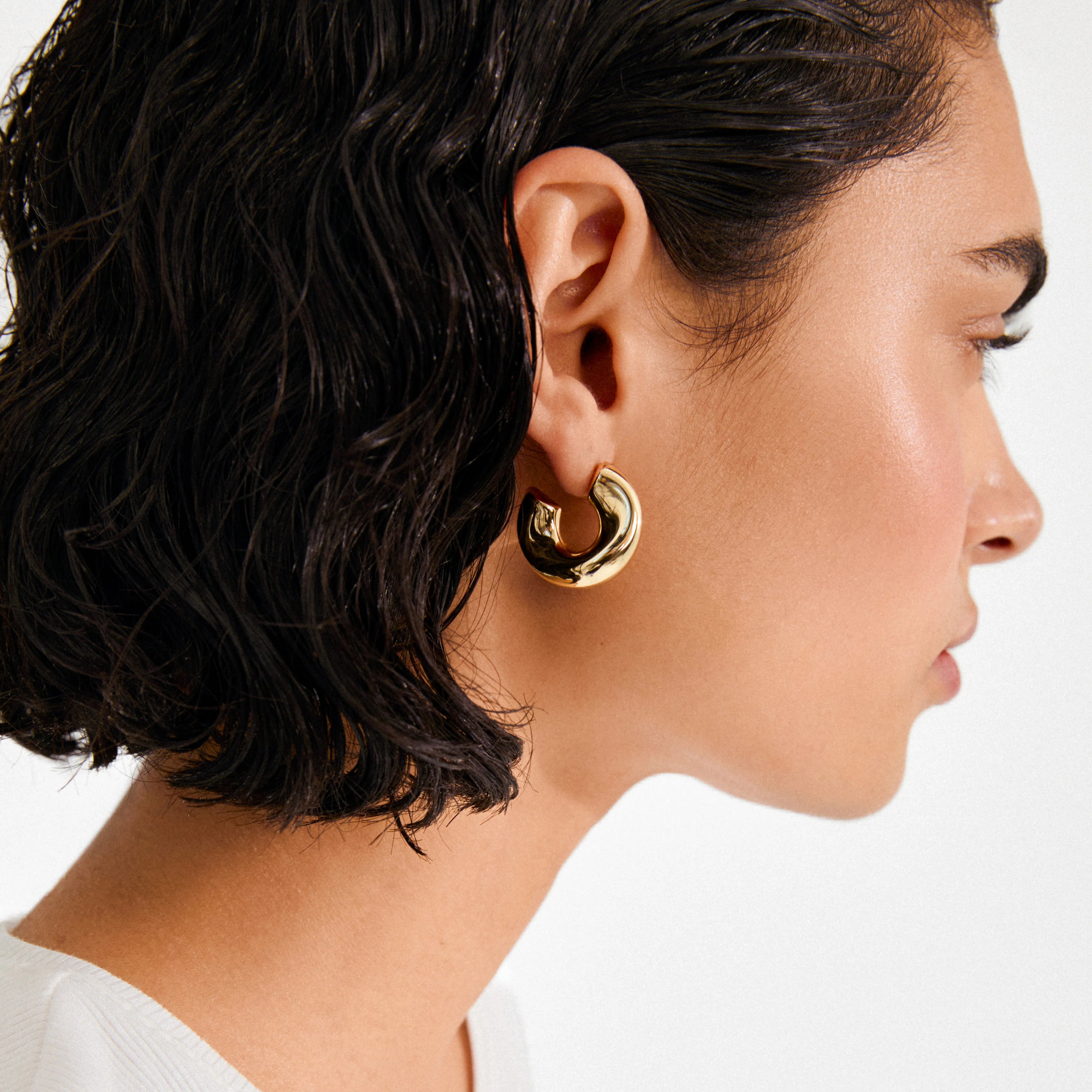 JENNINGS hoop earrings gold-plated - Image 3