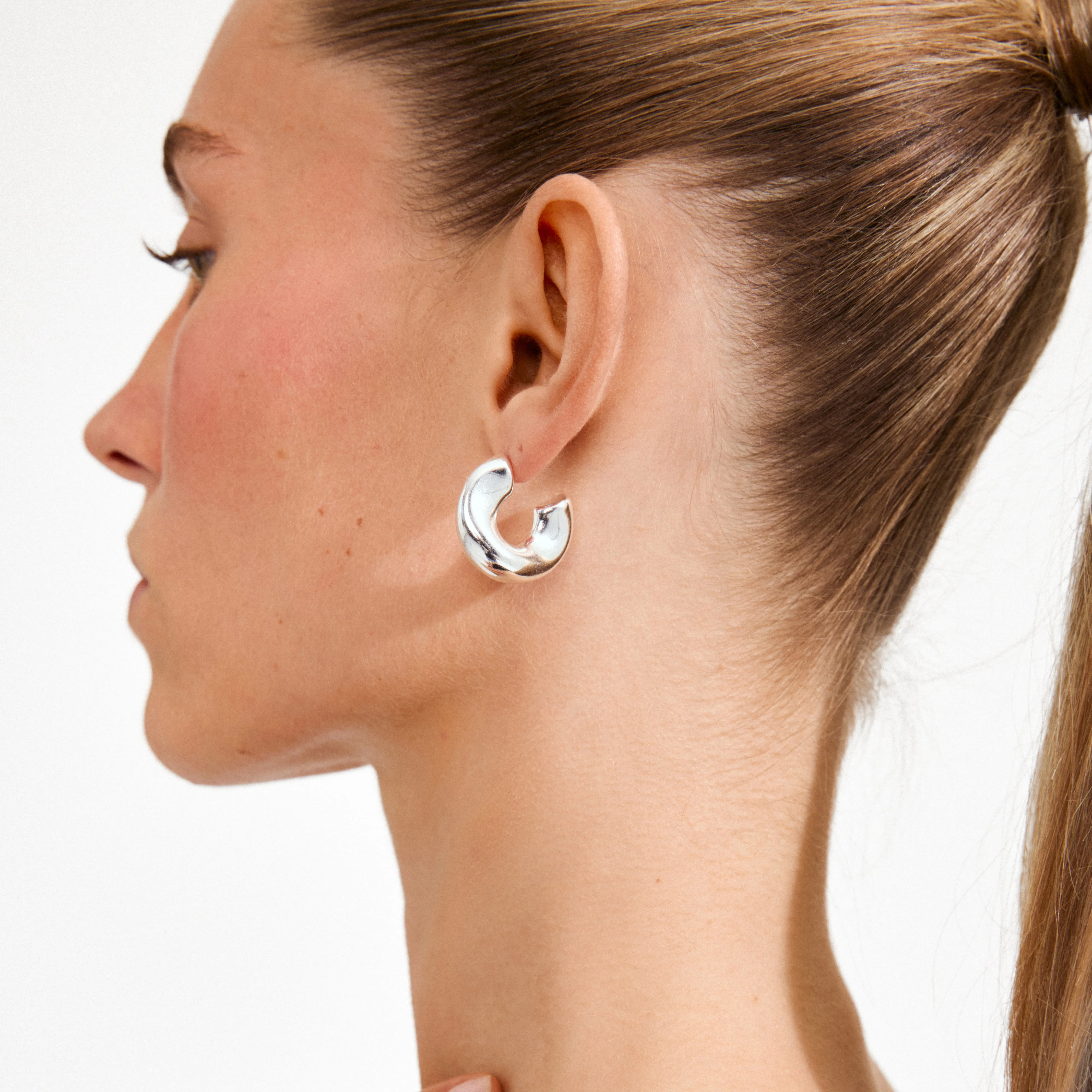 JENNINGS hoop earrings silver-plated - Image 3