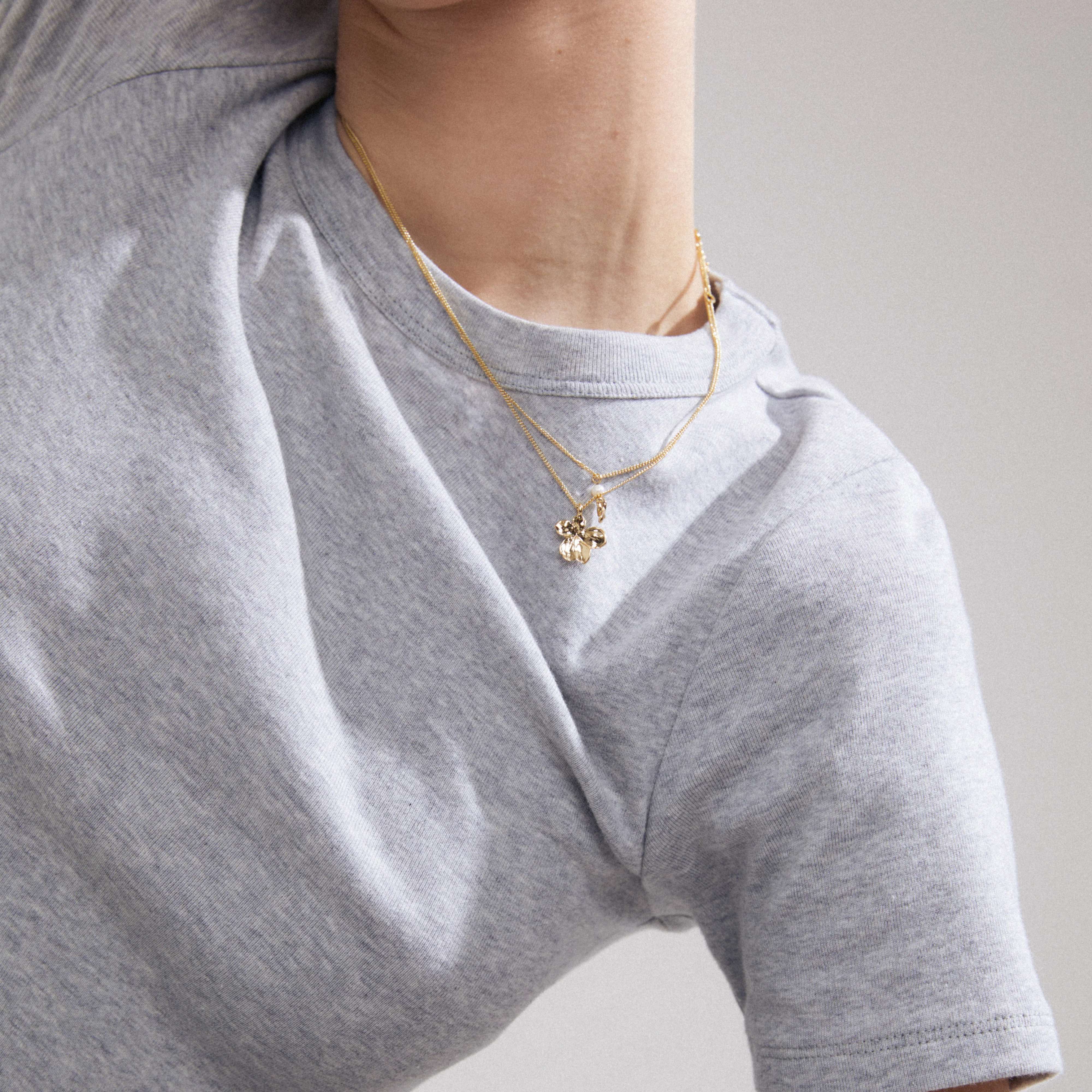 ZHURI necklace 2-in-1 set gold-plated - Image 4