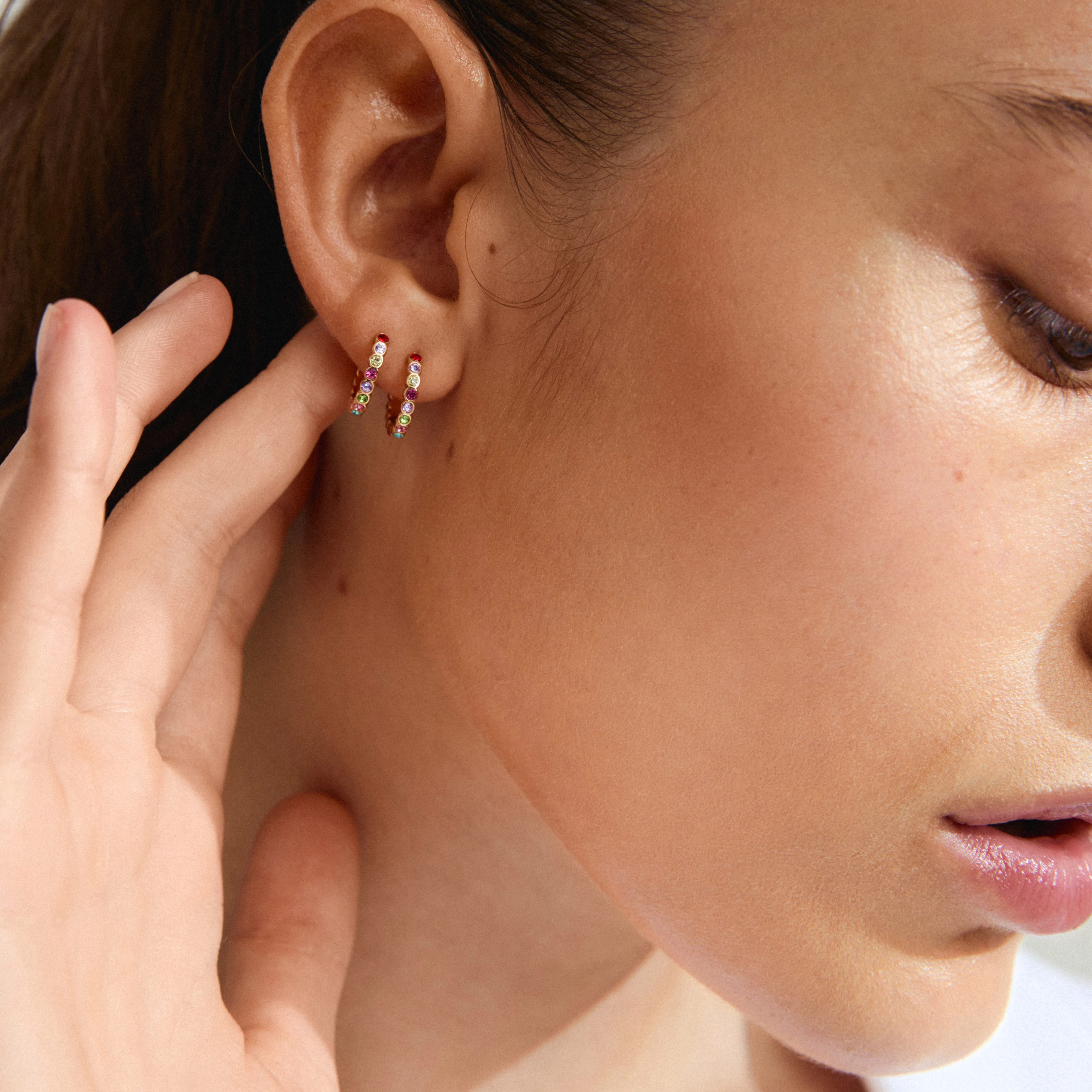 KLEOPRATRA hoop earrings gold-plated - Image 3